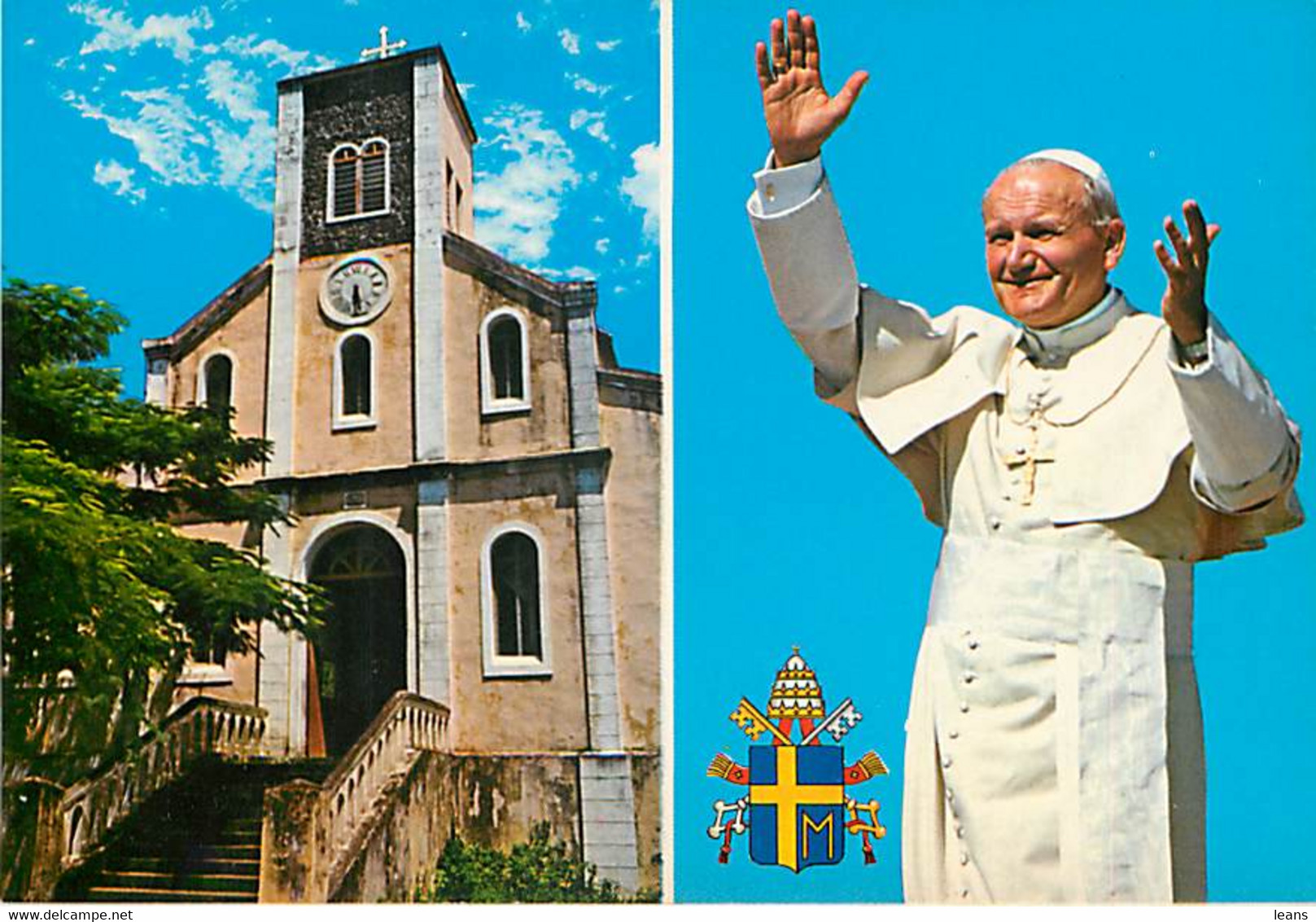 JEAN PAUL II A LA REUNION - 10 cartes postales