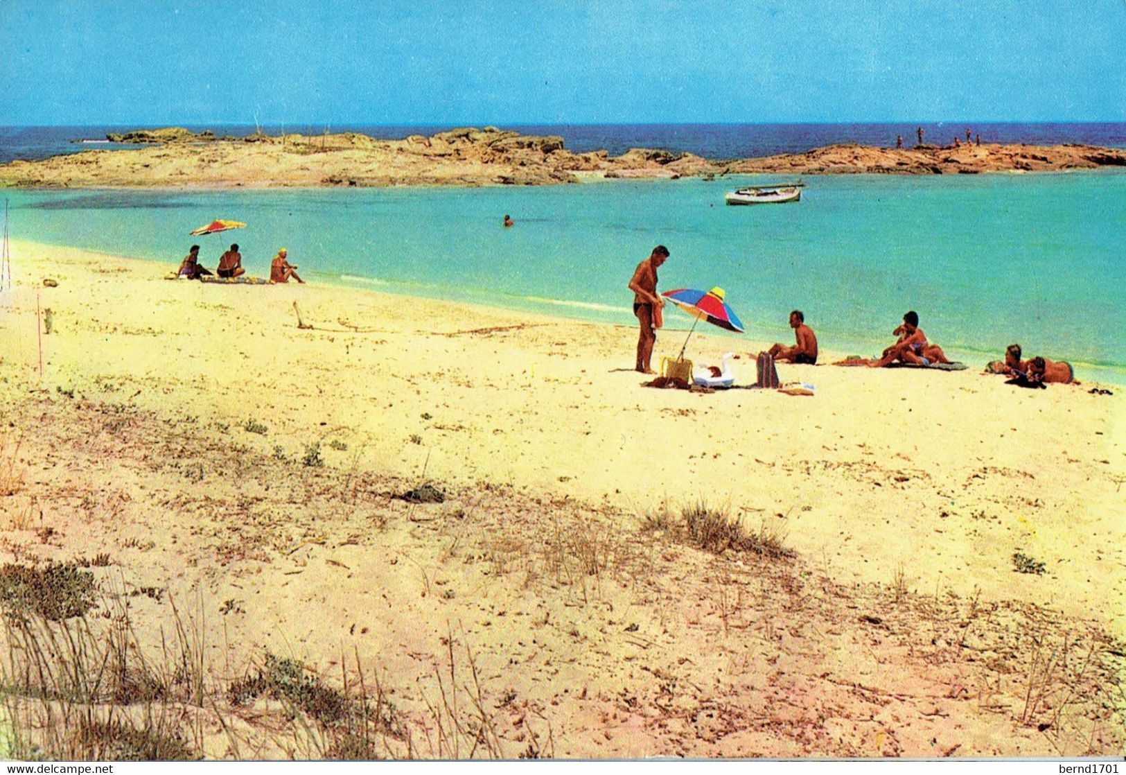Spanien / Spain - Playa Es Pujols # Ansichtskarte Echt Gelaufen / View Card Used (f1614) - Formentera