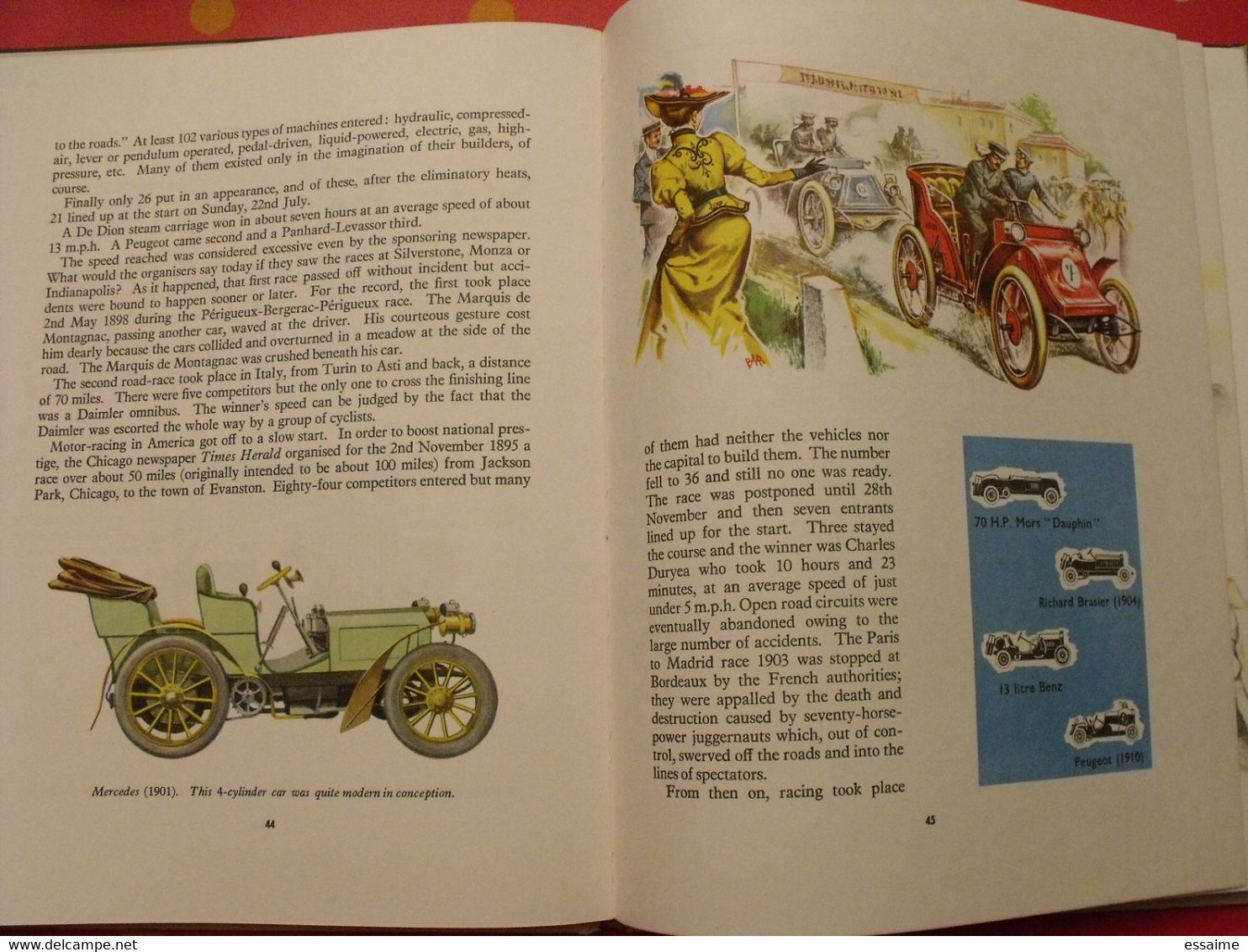 the story of cars. oldbourne press 1961. histoire de l'automobile. bien illustré