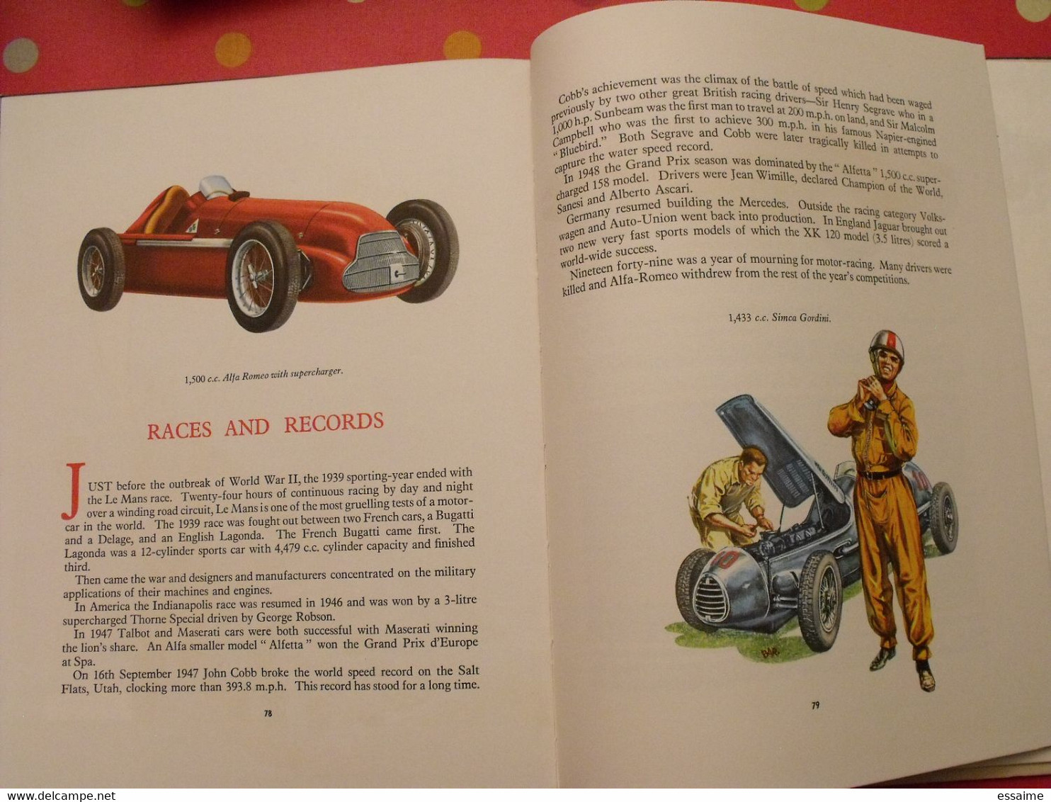 the story of cars. oldbourne press 1961. histoire de l'automobile. bien illustré