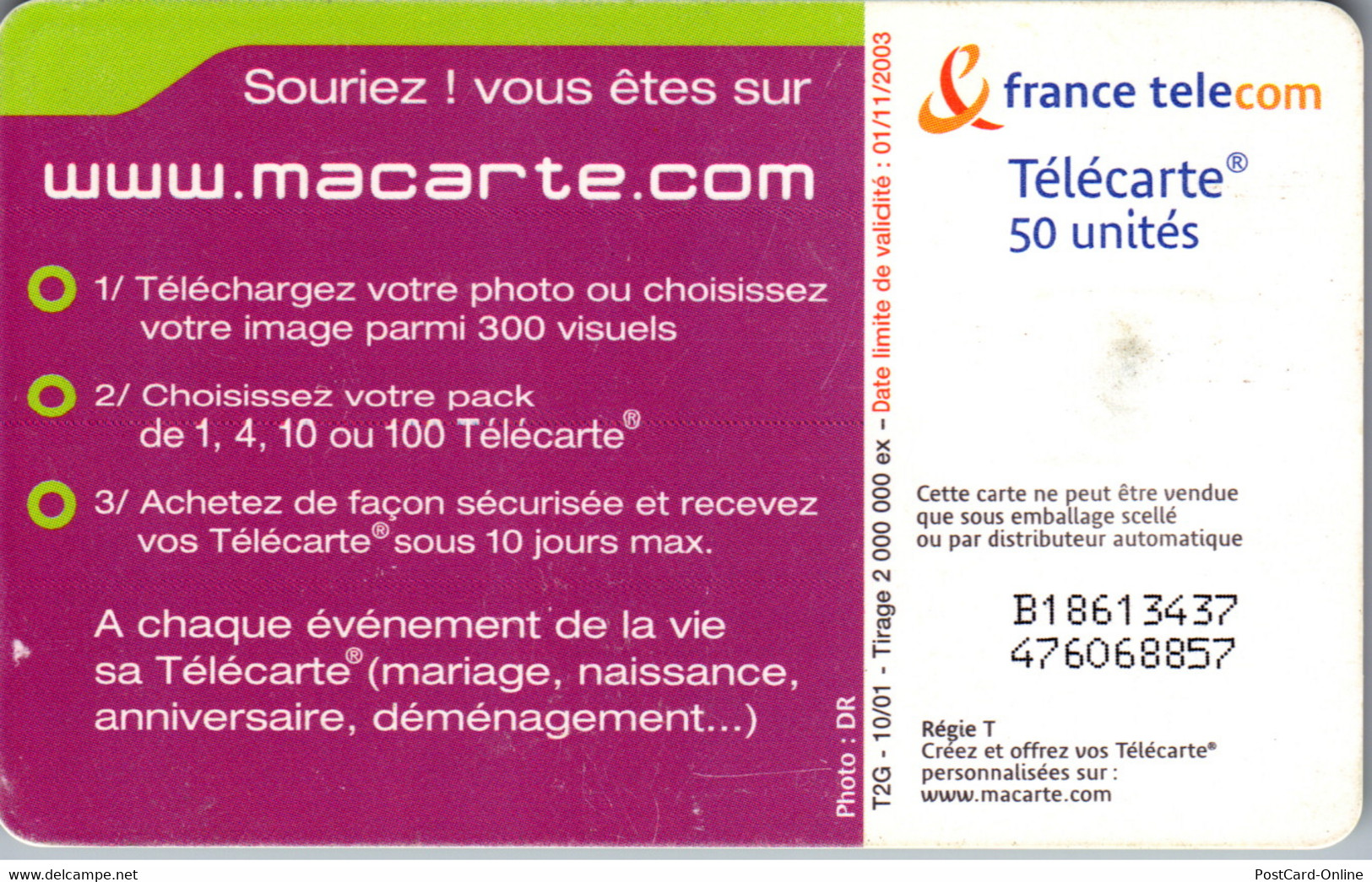 16966 - Frankreich - Macarte - 2001