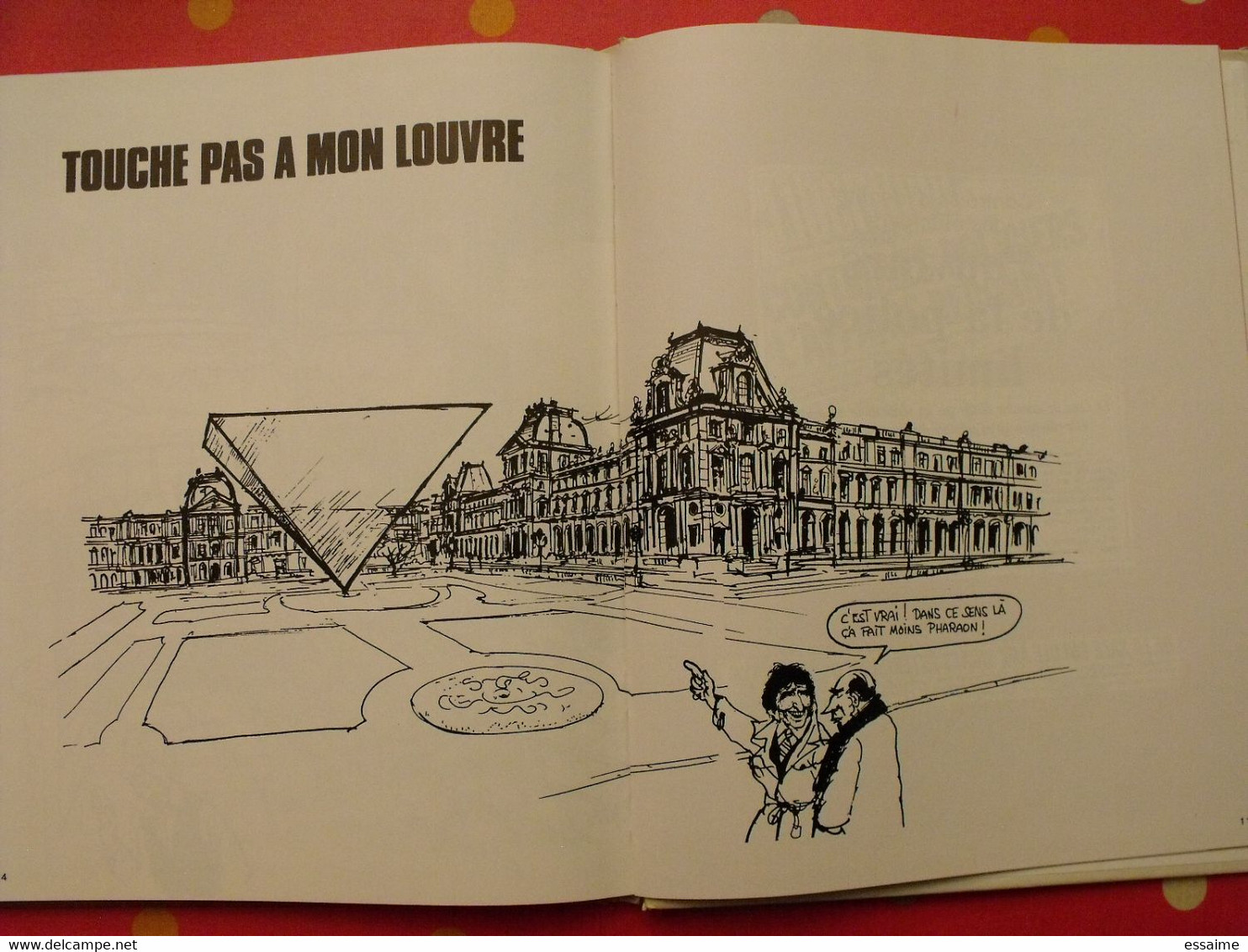 Calvi & auclert. L'addition. humour. dessins politiques. Mitterrand Marchais Giscard Rocard Fabius. 1985 le pré aux cler