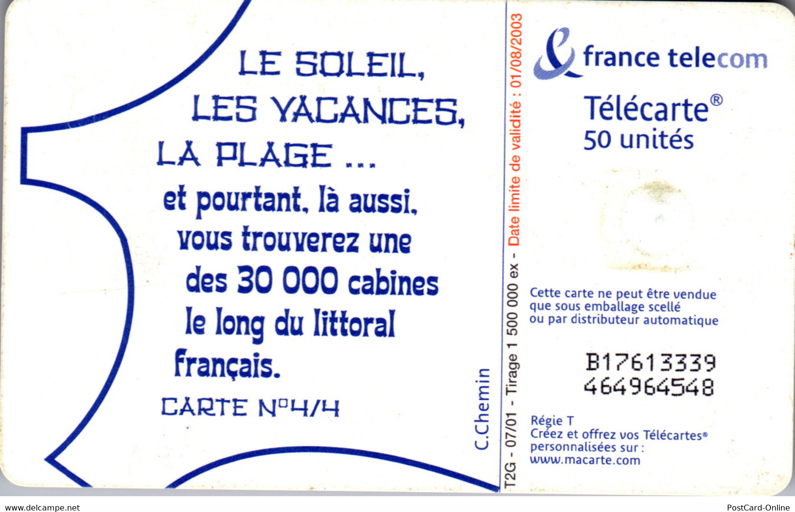 16971 - Frankreich - Le Soleil , Les Vacances , La Plage - 2001