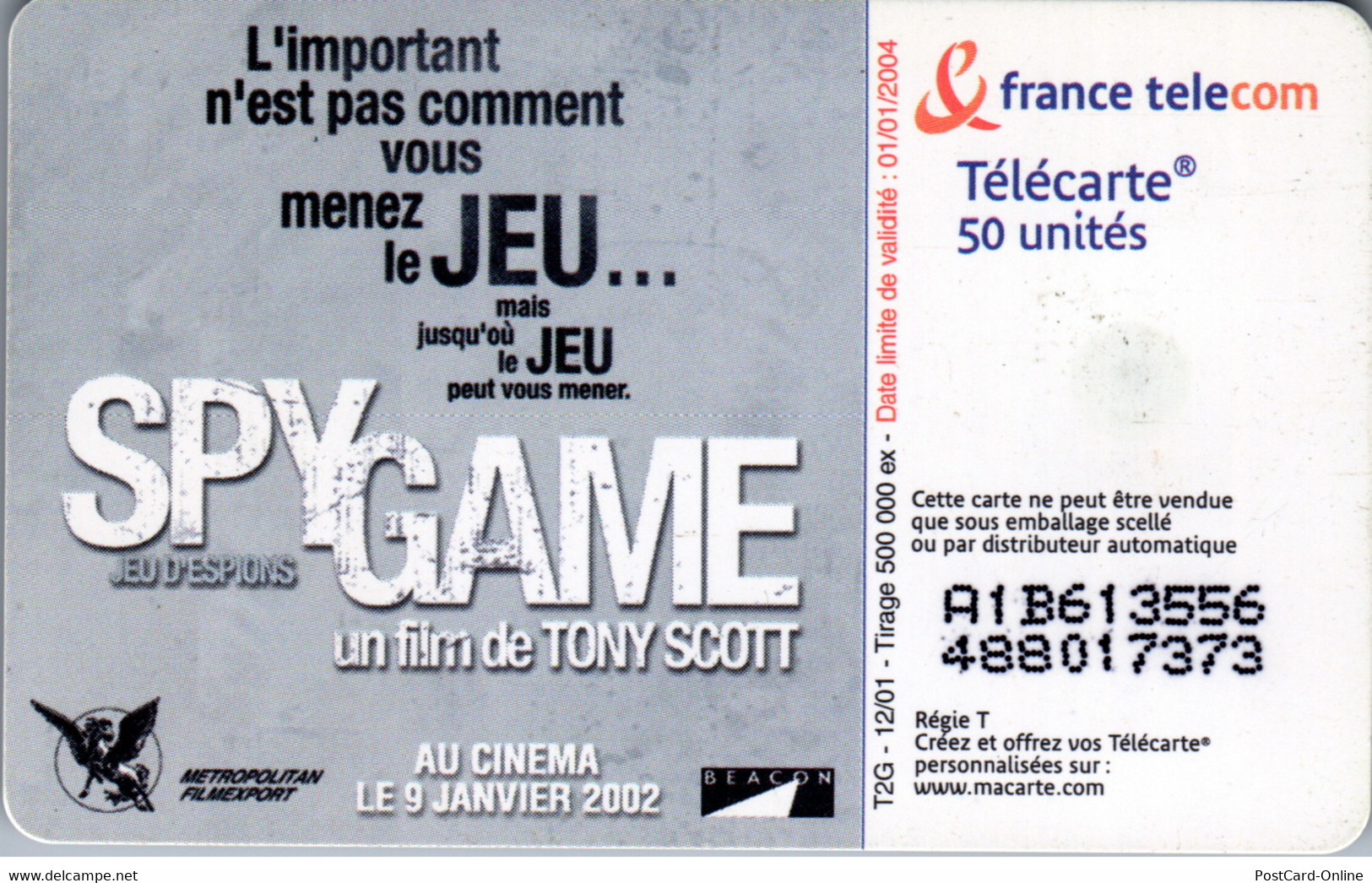 16973 - Frankreich - Robert Redfprd , Brat Pitt , Spy Game - 2001