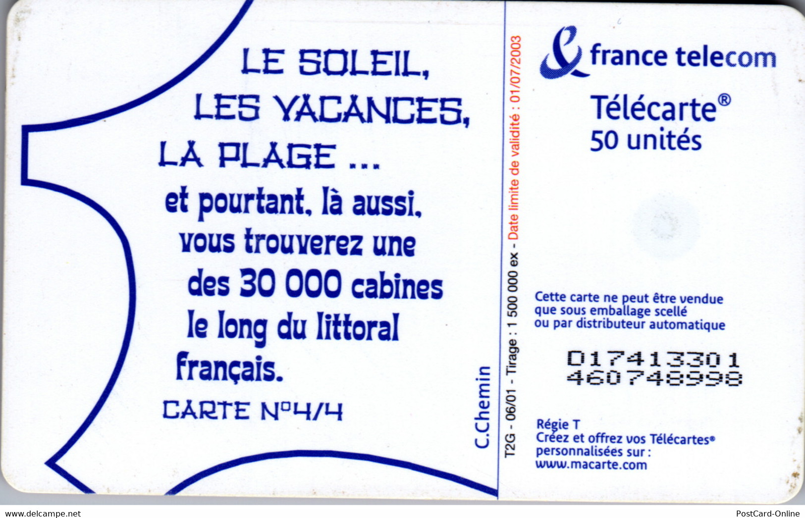 16976 - Frankreich - Le Soleil , Les Vacances , La Plage - 2001