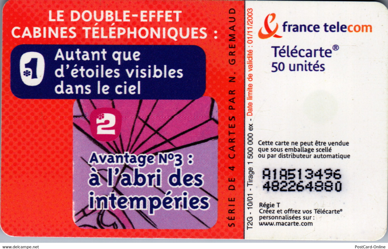 16977 - Frankreich - A L'abri Des Intemperies - 2001