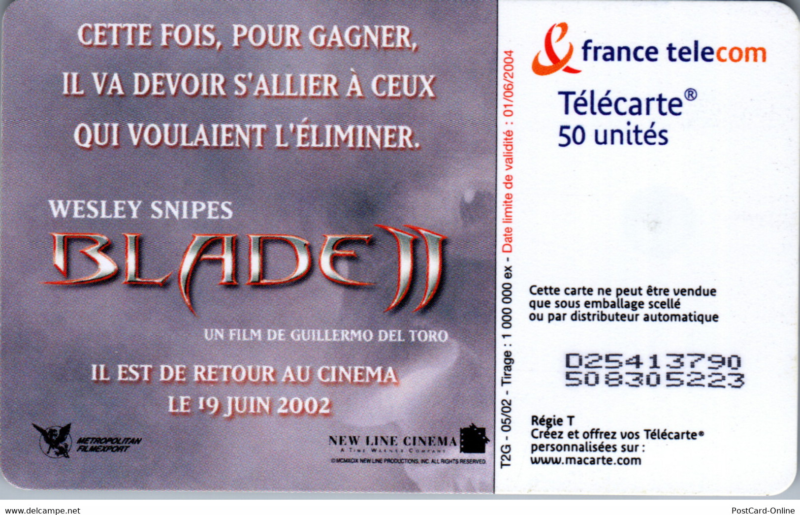 16978 - Frankreich - Wesley Snipes , Blade II - 2002