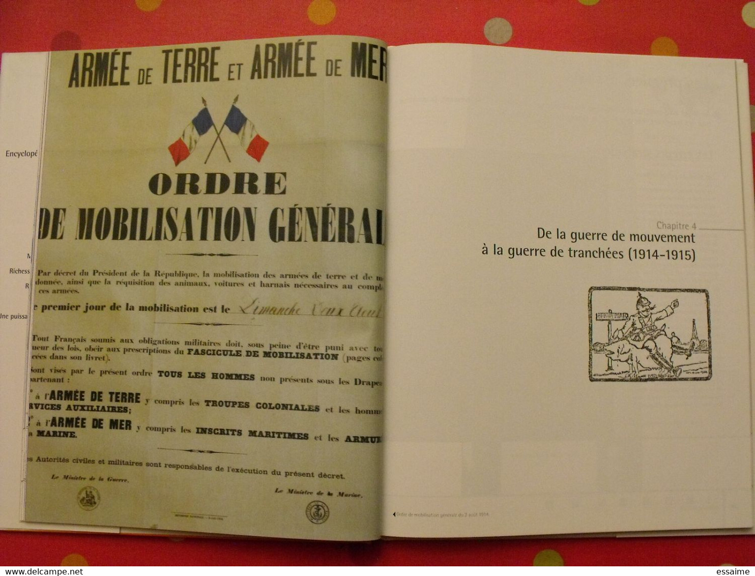 encyclopédie de l'histoire de France 7. Dans les tranchées. 1914-1918. très illustré. 2005