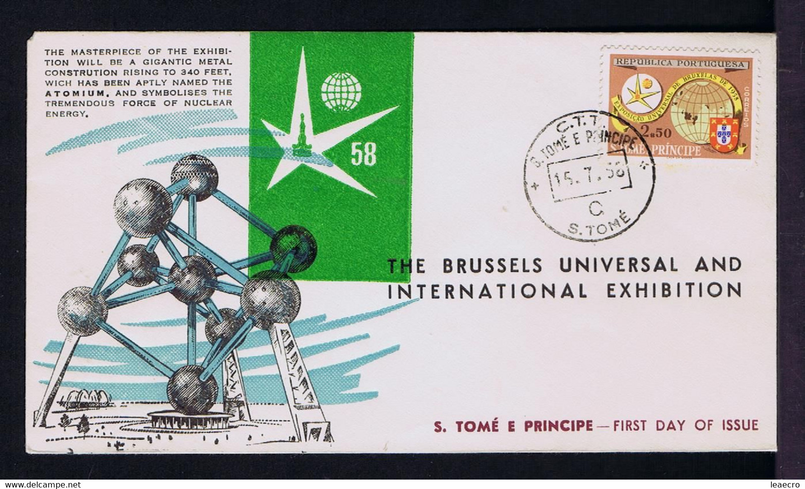 Gc5986 ST.THOMAS BRUXELLES 58 Maps Geography SCARCE Portugal - 1958 – Bruxelles (Belgique)