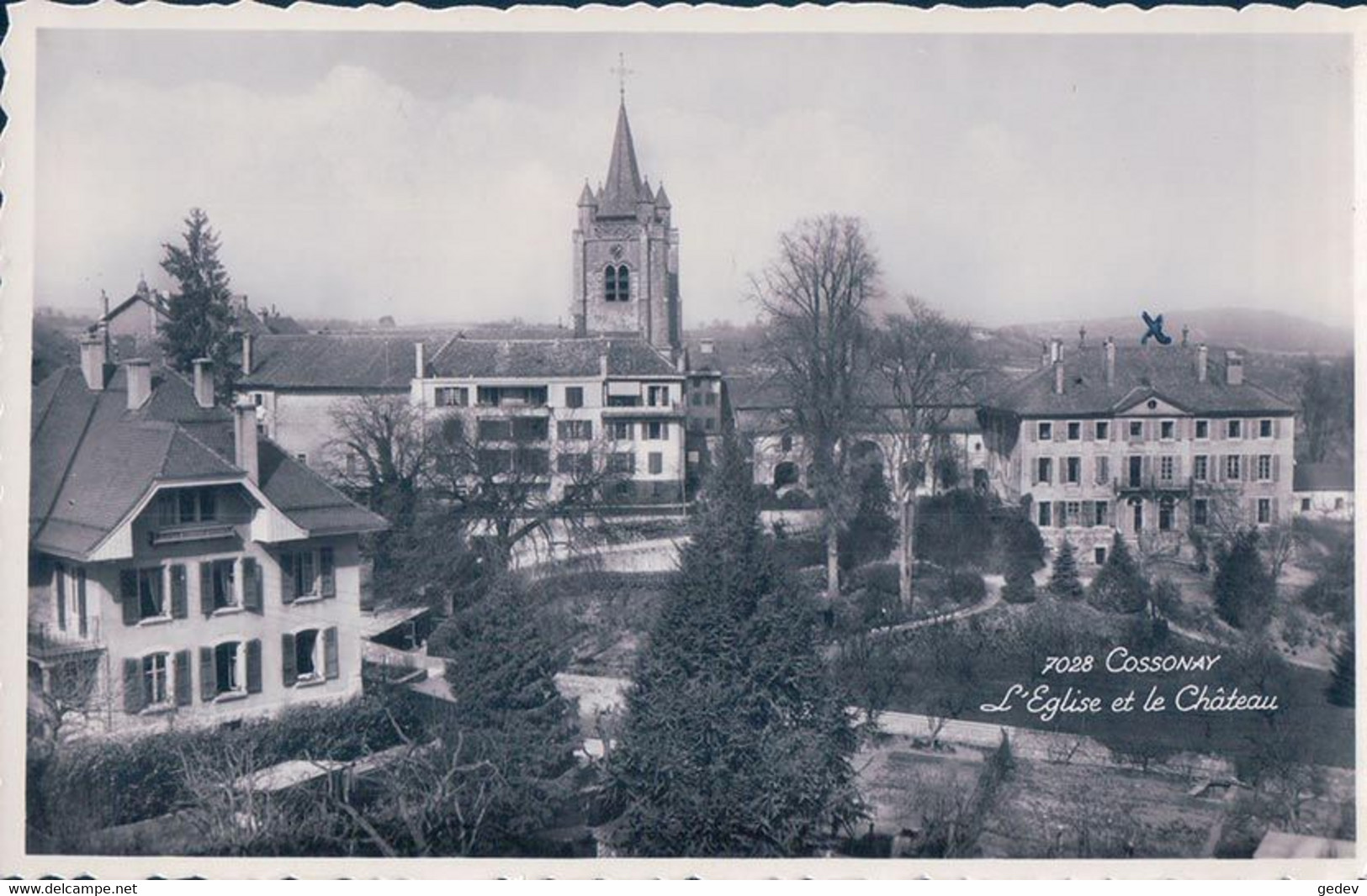 Cossonay VD, Eglise Et Château (7028) - Cossonay