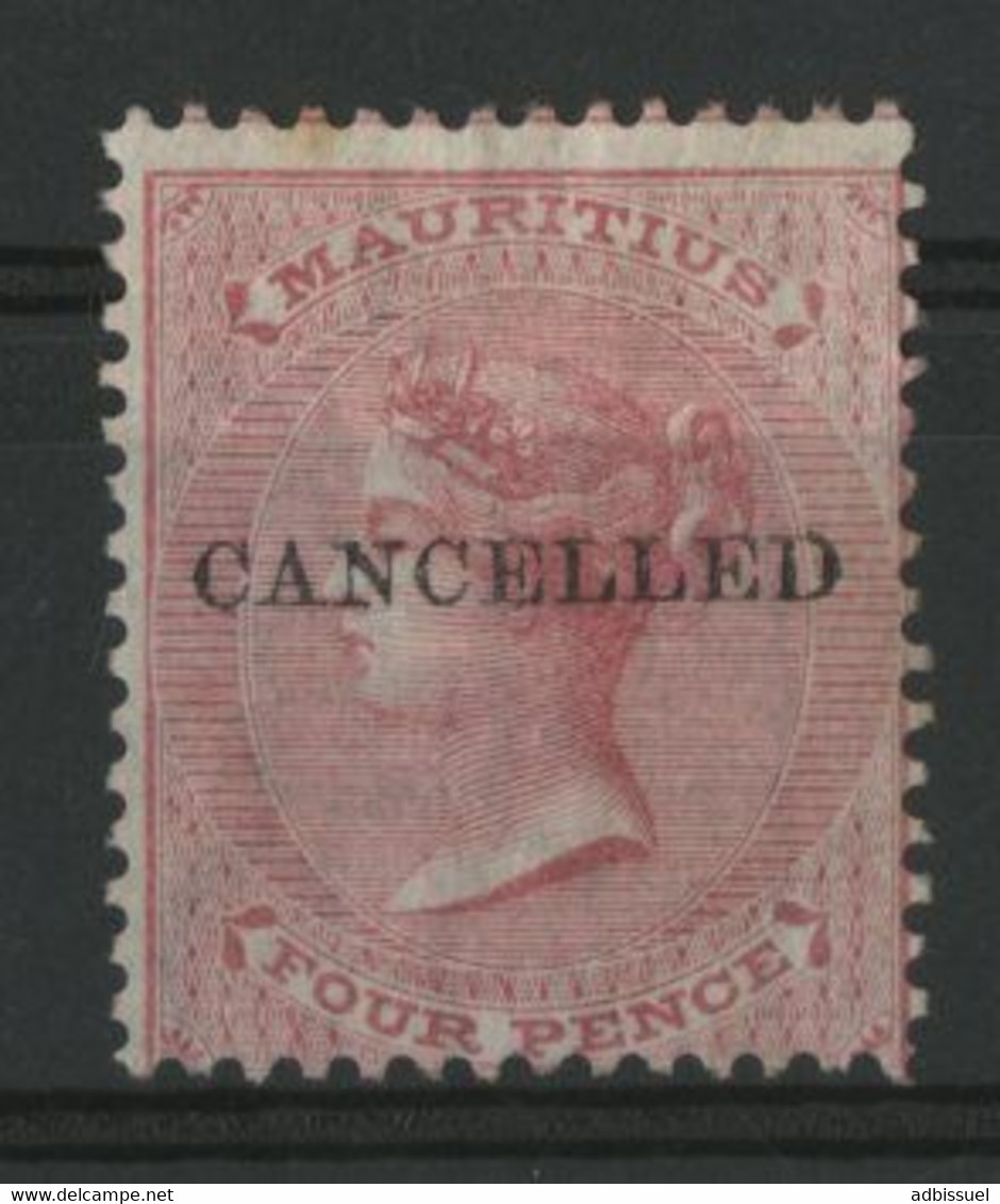 MAURICE / MAURITIUS N° 34 "CANCELLED" Neuf Sans Gomme (MNG). - Mauritius (...-1967)