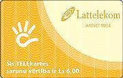 Latvia-  LATTELEKOM 10 YEAR ANNIVERSARY USED PHONE CARD - Latvia