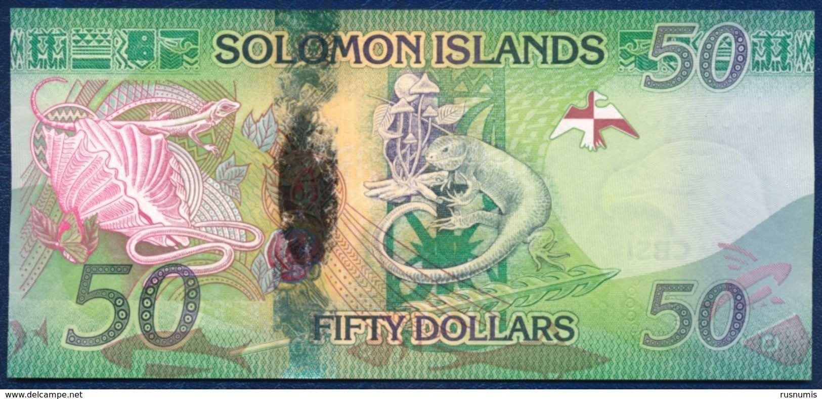 SOLOMON ISLANDS 50 DOLLARS P-35a LIZARD 2013 UNC - Isola Salomon