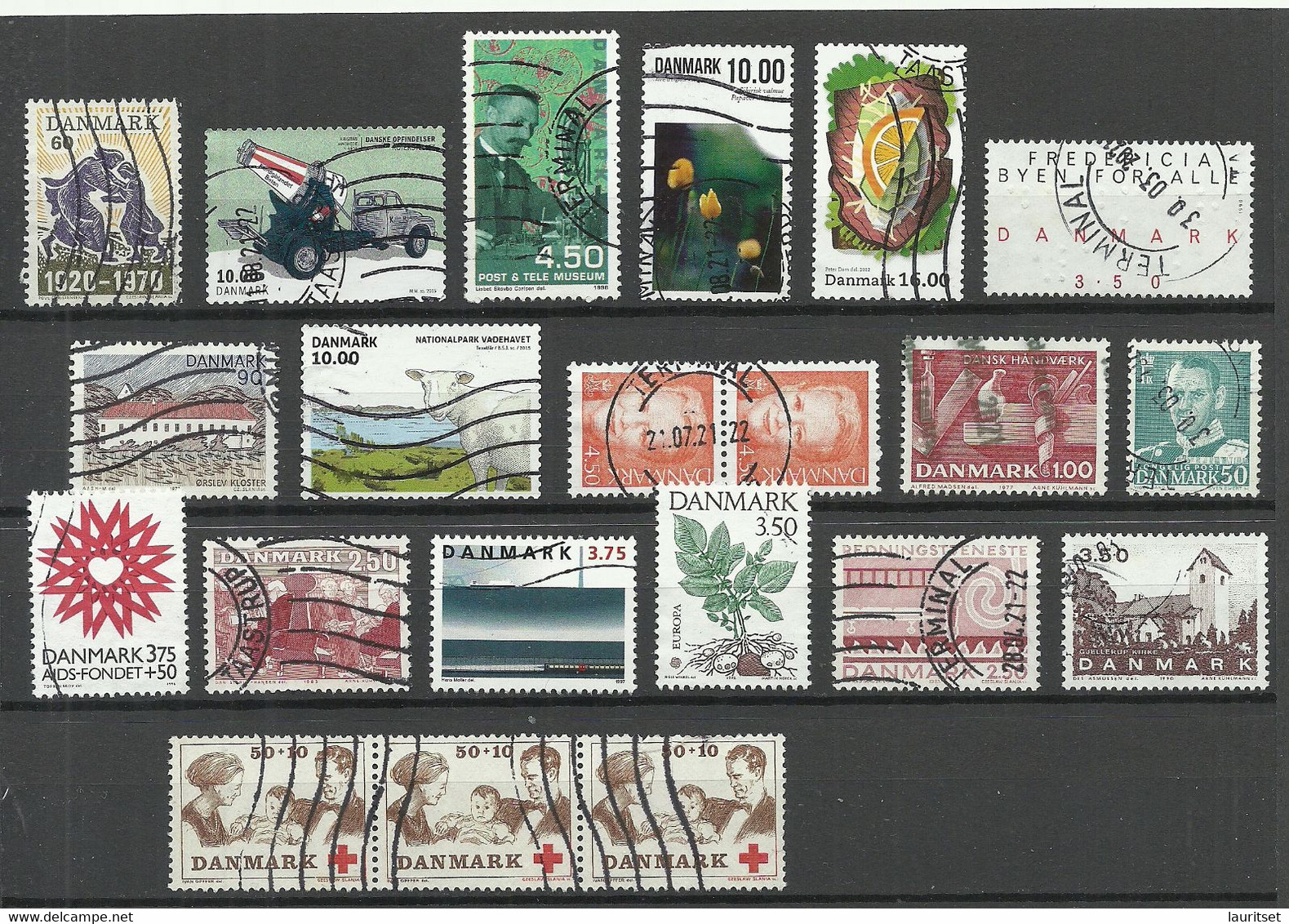 DENMARK Dänemark Small Lot Of Used Stamps - Collections