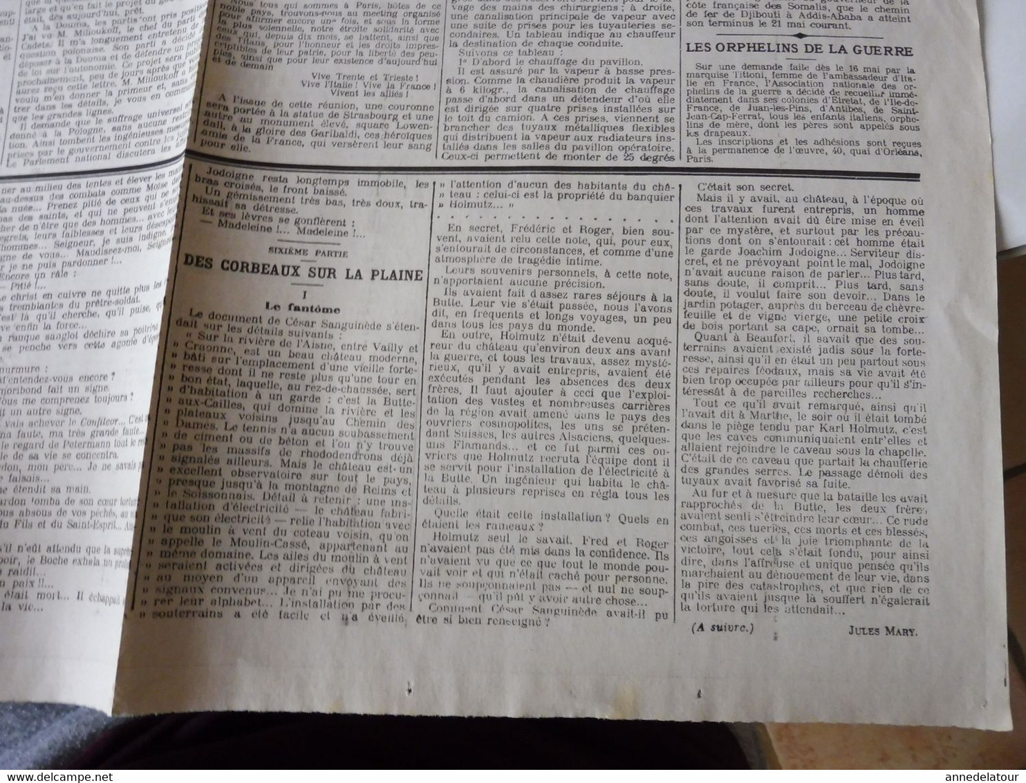 1915 LE PETIT PARISIEN : L'exploit d'un contre-torpilleur italien , Défaite des turcs à Gallipoli, etc