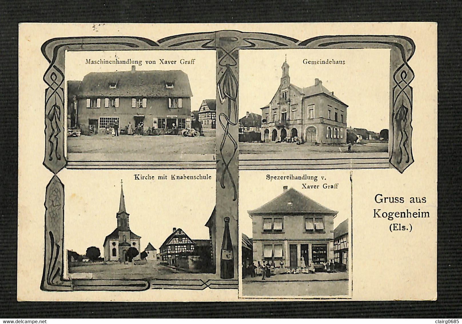 67 - KOGENHEIM - Gruss Aus Kogenheim - 4 Vues - 1909 - RARE - Andere & Zonder Classificatie