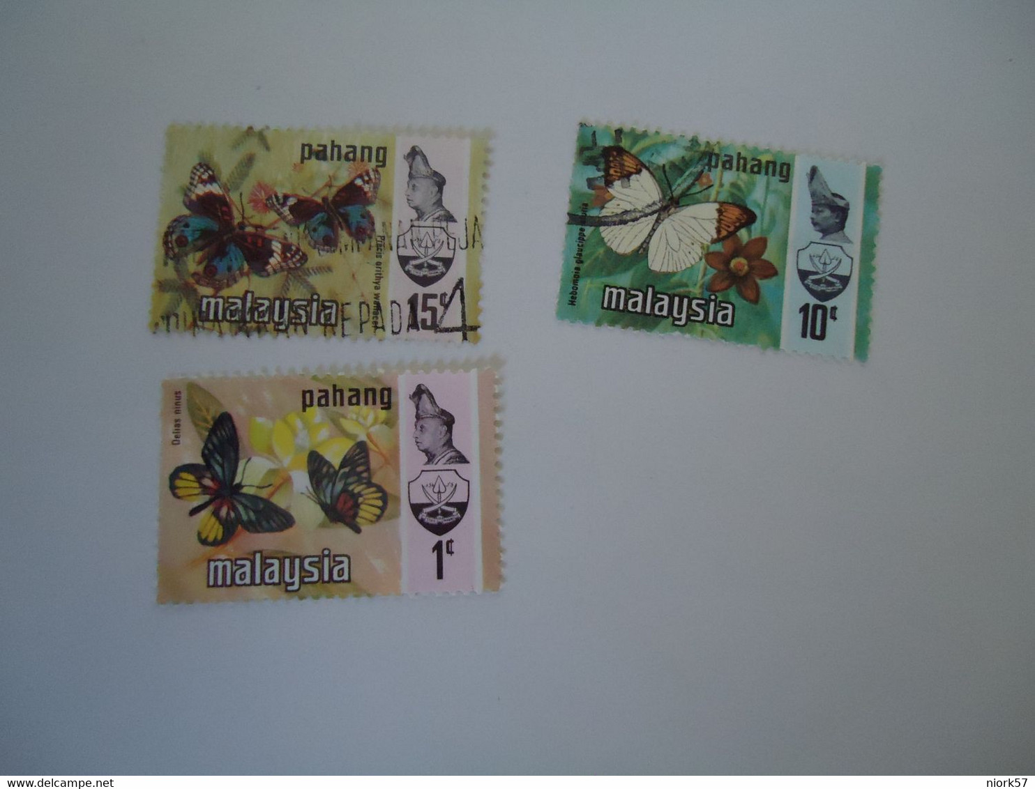 PAHANG   MALAYSIA USED  STAMPS BUTTERFLIES - Pahang