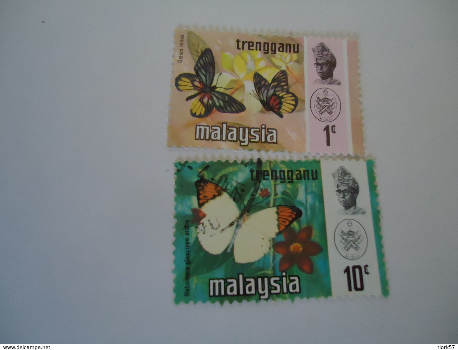 TRENGGANU   MALAYSIA USED  STAMPS BUTTERFLIES - Trengganu