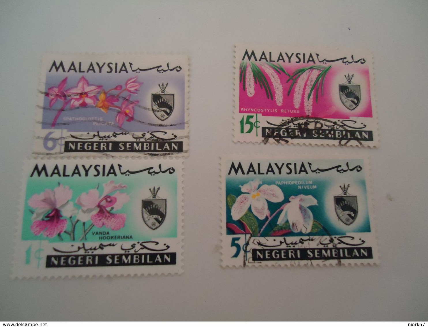 NEGRI SEMBILAN   MALAYSIA USED STAMPS FLOWERS - Negri Sembilan