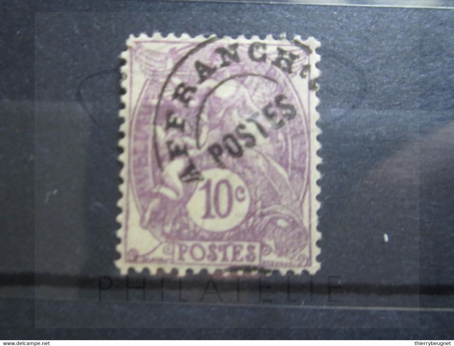 VEND BEAU TIMBRE PREOBLITERE DE FRANCE N° 43 , SURCHARGE DECALEE !!! - Used Stamps