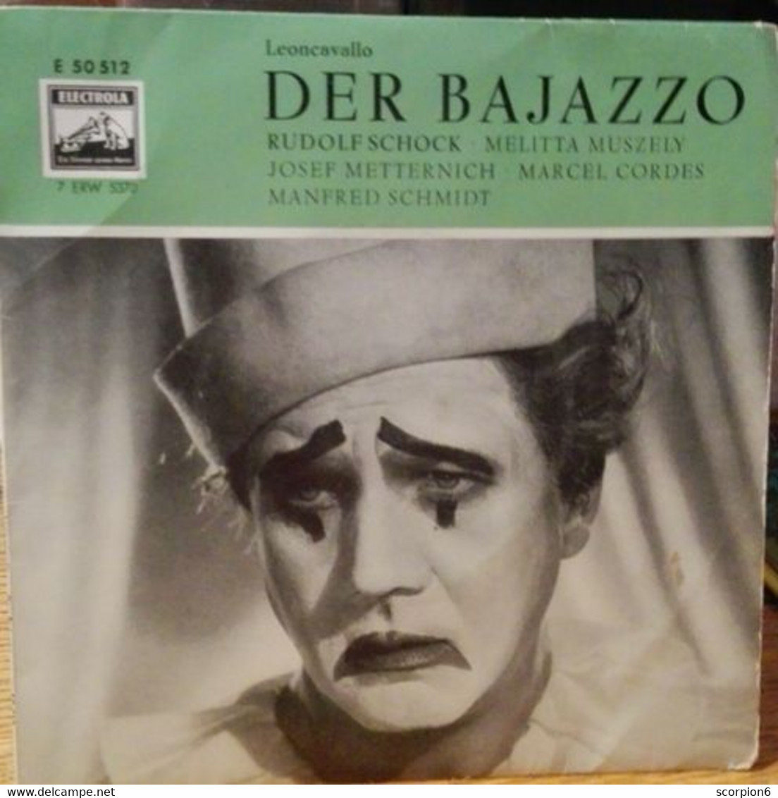 7" Single - Leoncavallo - Rudolf Schock - Der Bajazzo - Classique