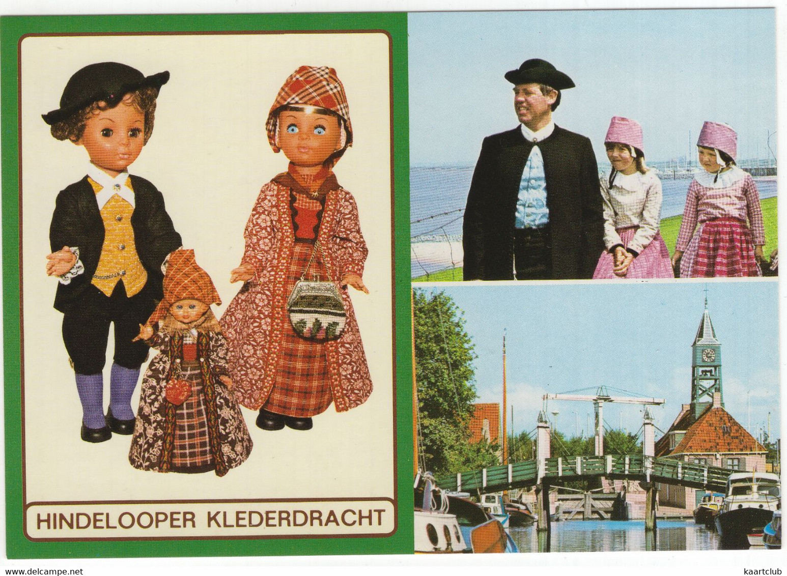 Hindeloopen: Hindelooper Klederdracht - Poppen - (Friesland, Holland) - Nr. HIN 16 - Hindeloopen