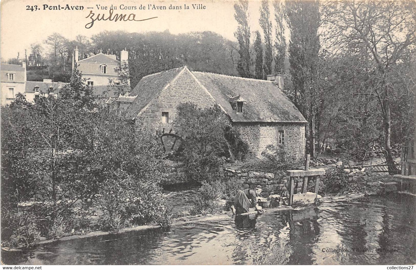 29-PONT-AVEN- VUE DU COURS DE L'AVEN DANS LA VILLE - Pont Aven