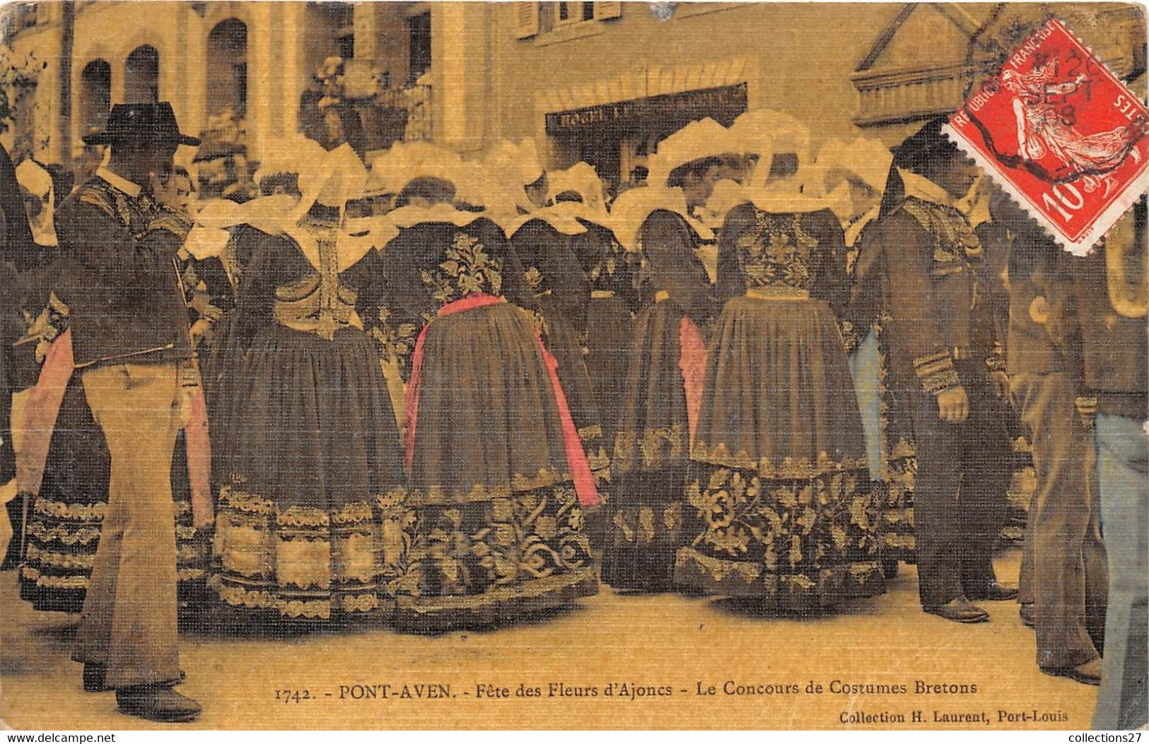 29-PONT-AVEN- FÊTE DES FLEURS D'AJONCS, LE CONCOURS DE COSTUMES BRETONS - Pont Aven