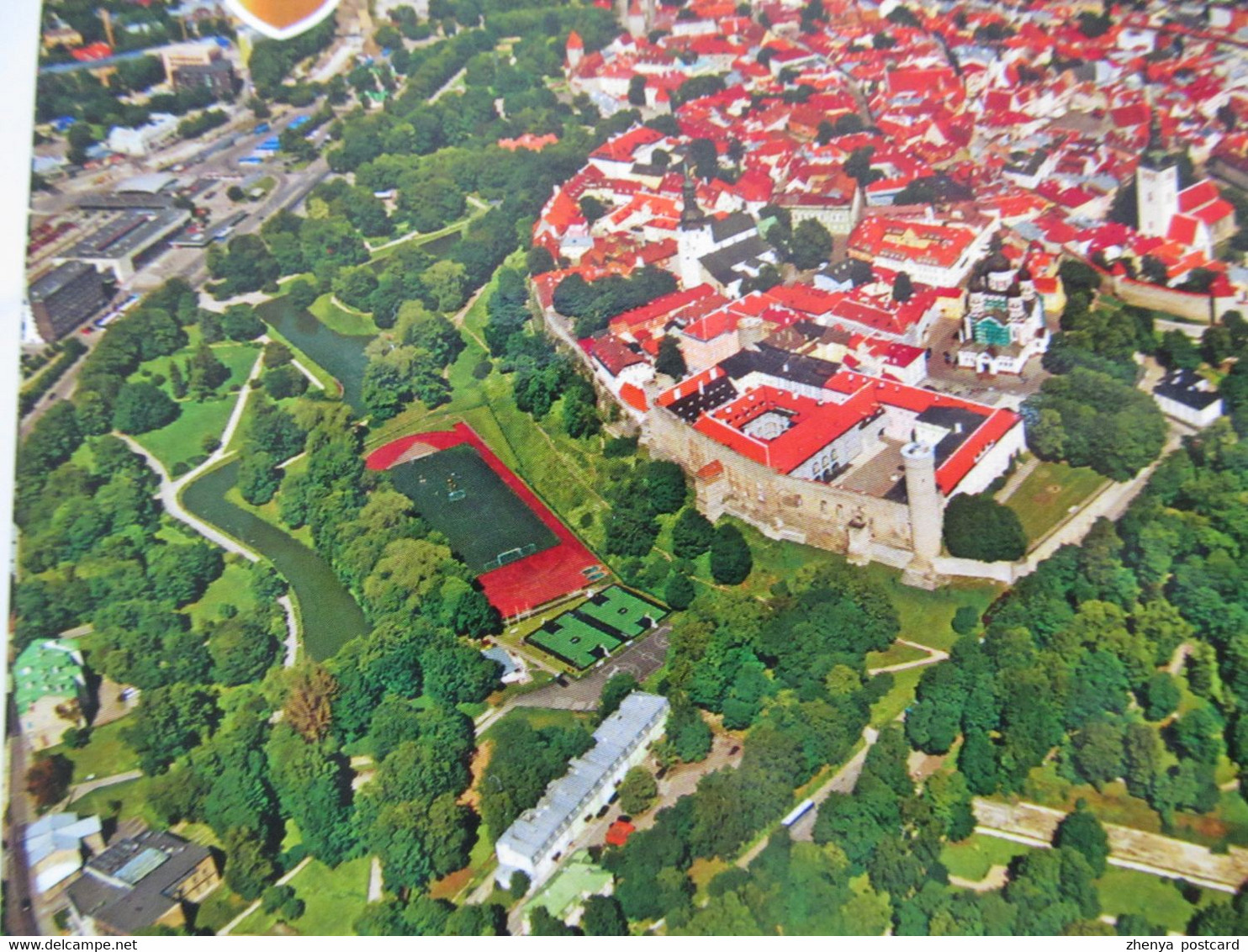 Estonia Tallinn Old Town Aerial View Stadium Modern PC - Estadios