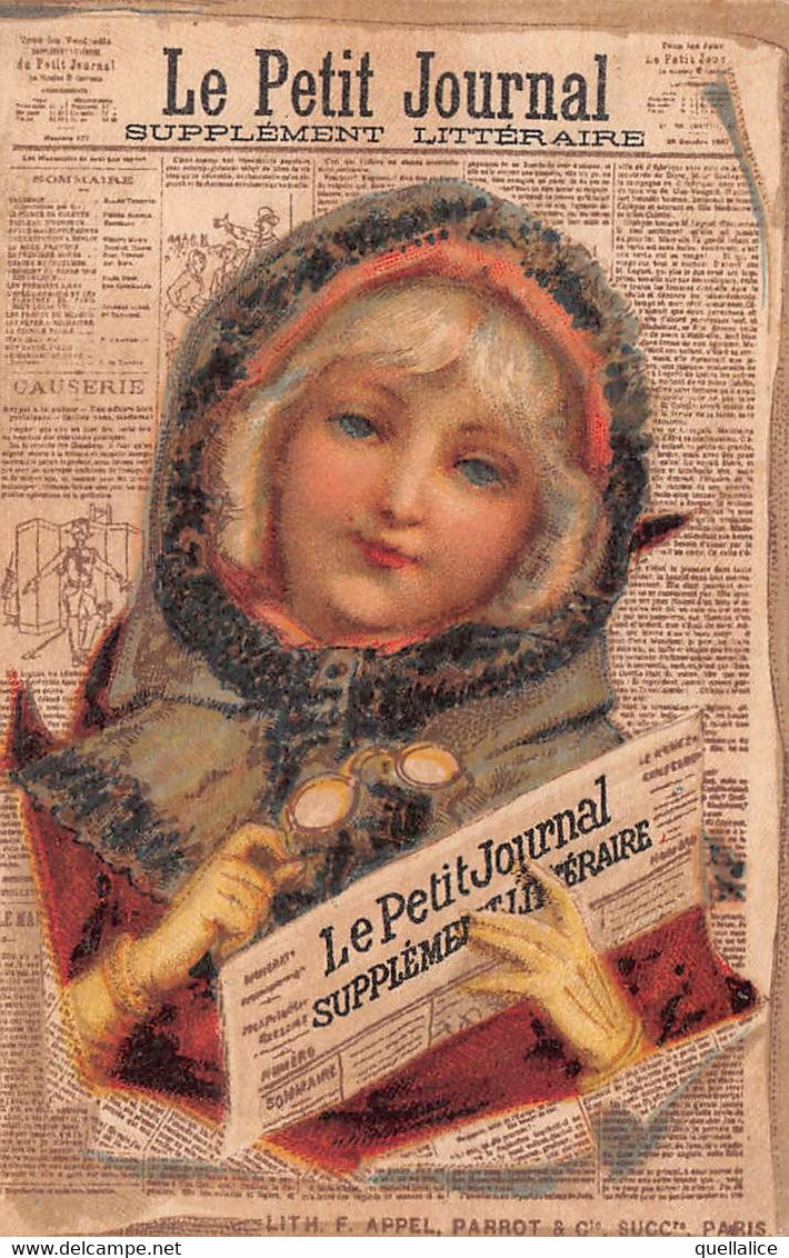 03004 "LE PETIT JOURNAL - SUPPLEMENT LITTERAIRE" ANIMATO, CALENDARIETTO 1889 - CROMOLITO - Small : ...-1900