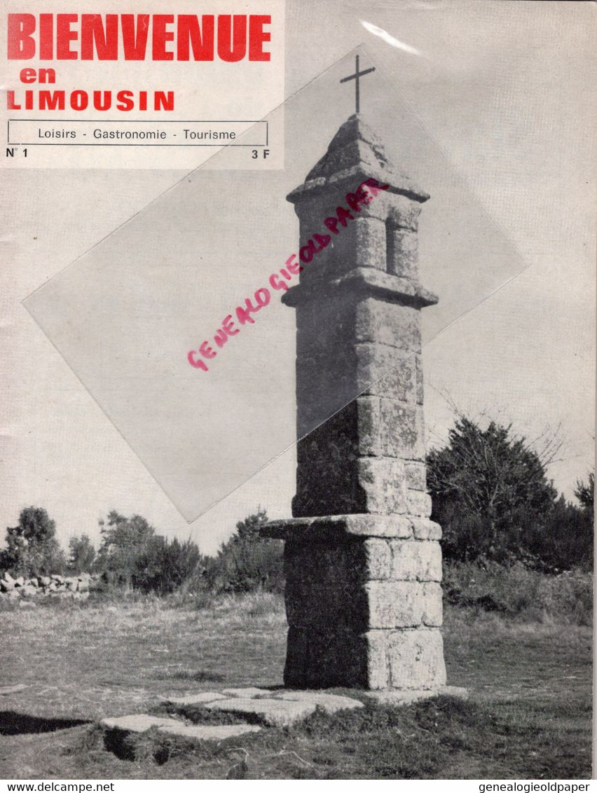 87- 19-23-BIENVENUE EN LIMOUSIN-RARE N° 1- 1970-LIMOGES-BUJALEUF-BESSINES-CHATEAU CHERVIX-NEDDE-CHATENET-CHERONNAC- - Limousin