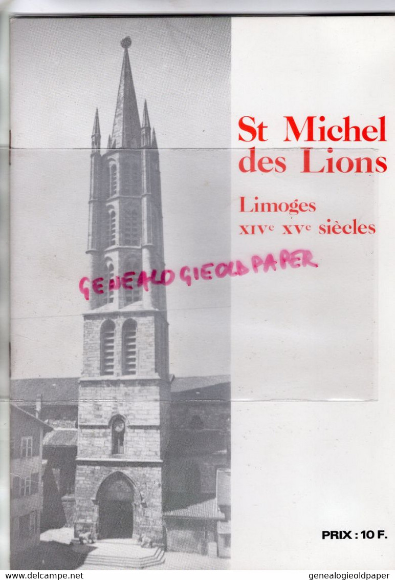 87- LIMOGES- EGLISE SAINT MICHEL DES LIONS- CHANOINE JEAN DE MONTAIGUT-1980- - Limousin