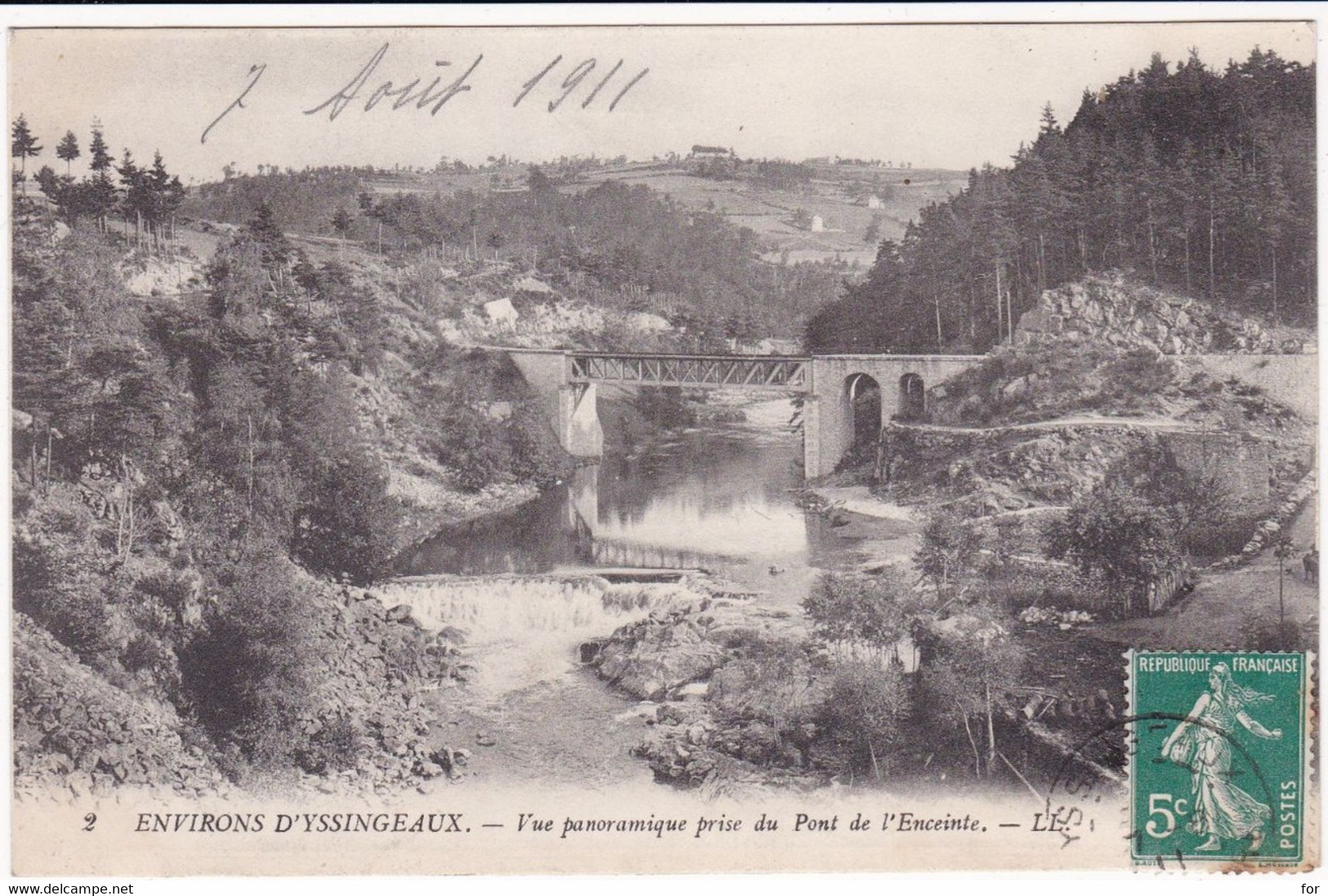 Haute Loire : YSSINGEAUX : Vue Panoramique Prise Du Pont De L'Enceinte - Yssingeaux