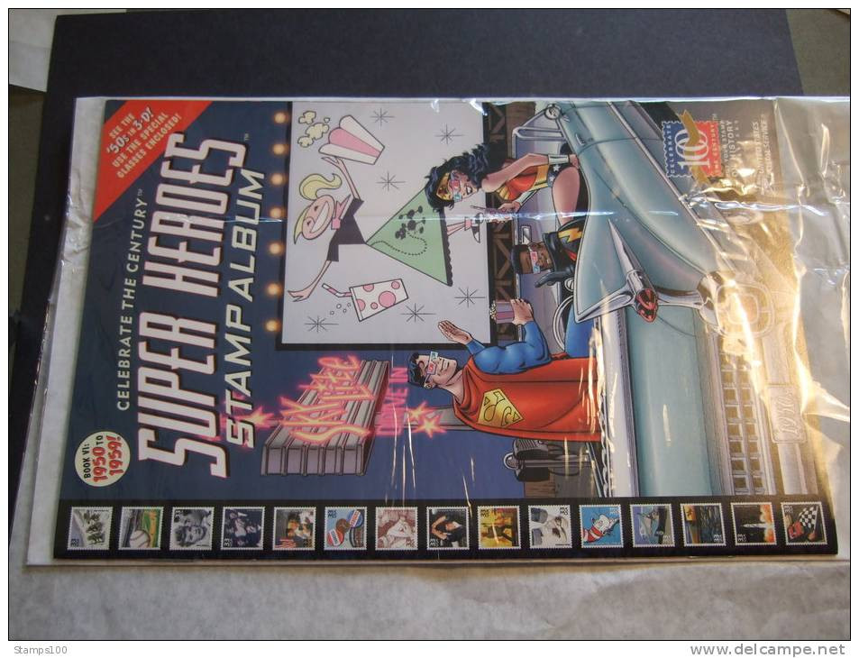 USA 1998   SUPER HEROES STAMP ALBUM    (MAP29-005) - Tiras Cómicas & Múltiples