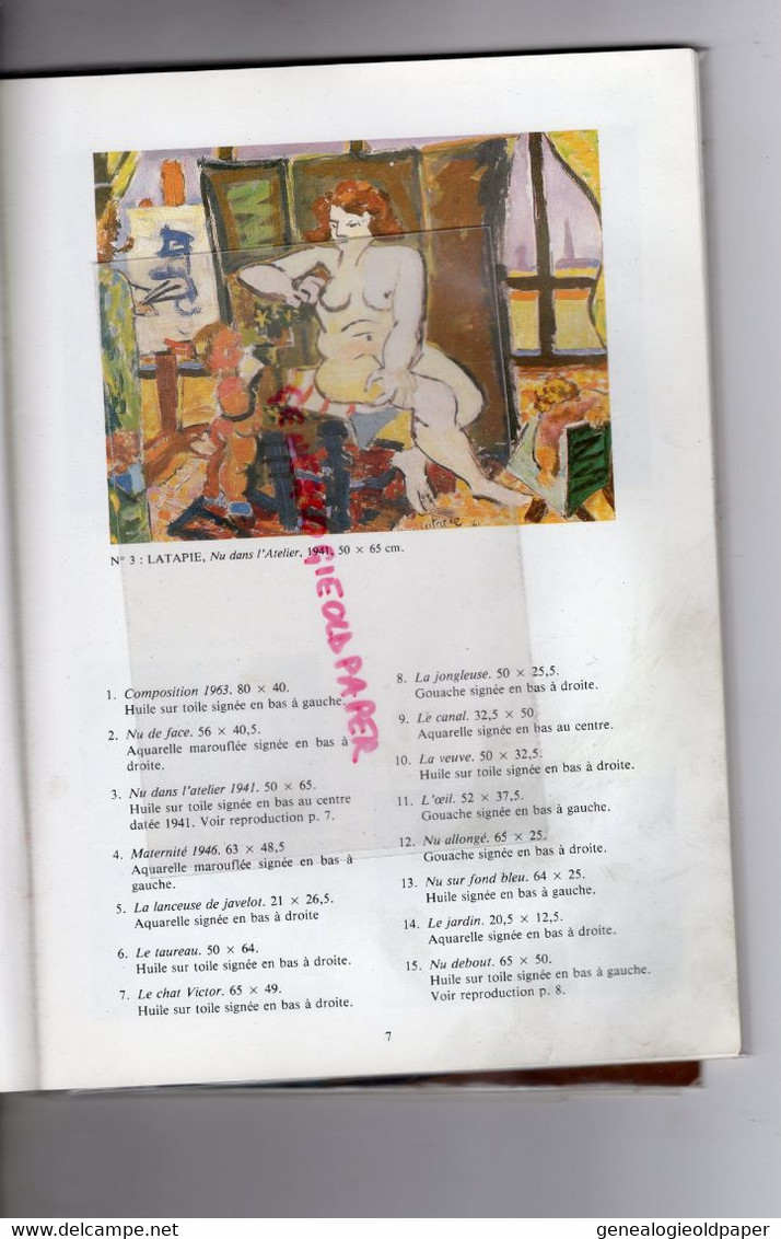 87- LIMOGES- CATALOGUE HOTEL VENTES GALATEAU-18 MAI 1986-ARP-DALI-LURCAT-LATAPIE-SAINT SAENS-CHAGALL-STAEL-ALLUAUD- - Limousin