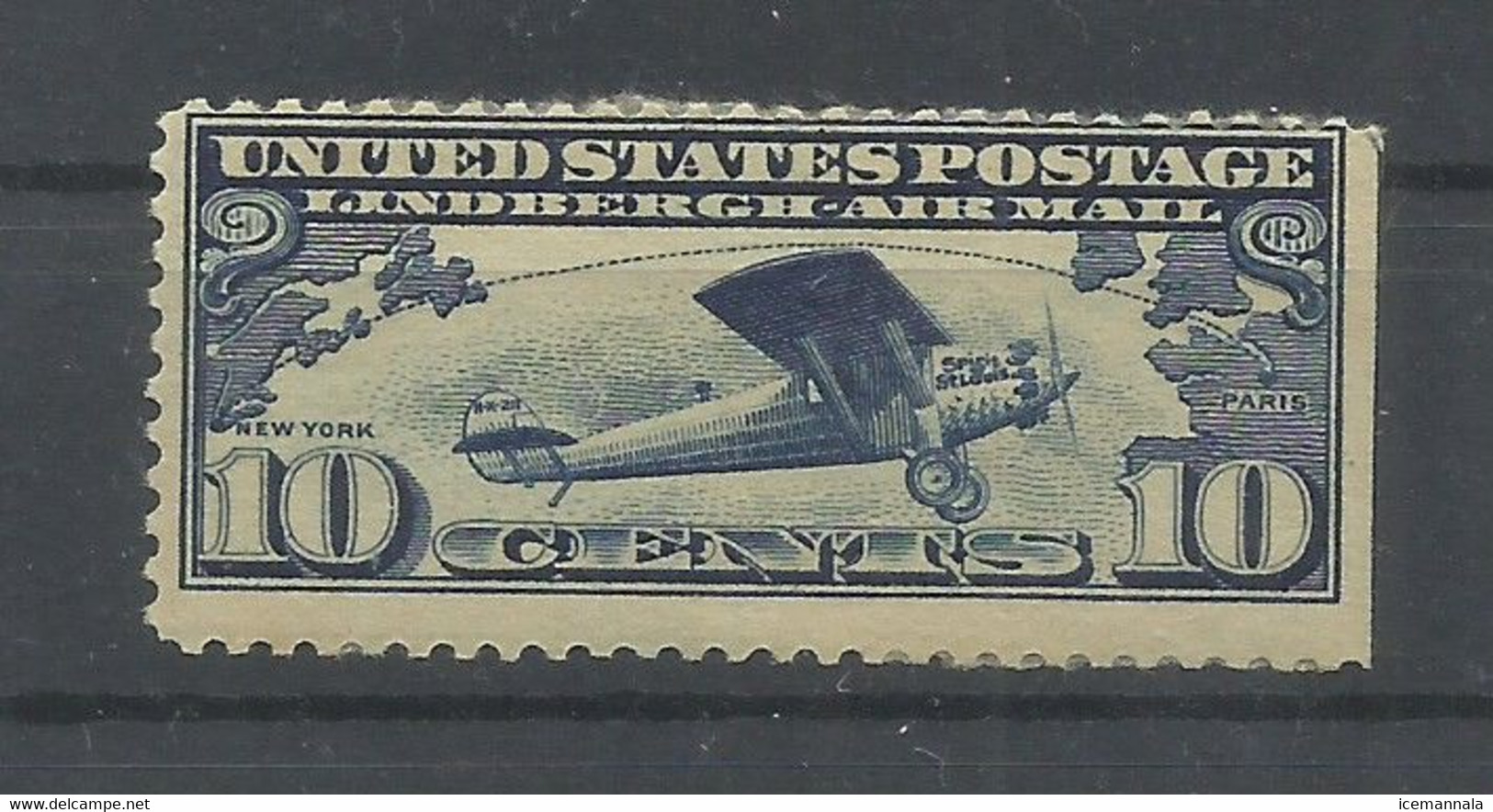 ESTADOS  UNIDOS  YVERT  AEREO  10   MH  * - 1b. 1918-1940 Unused