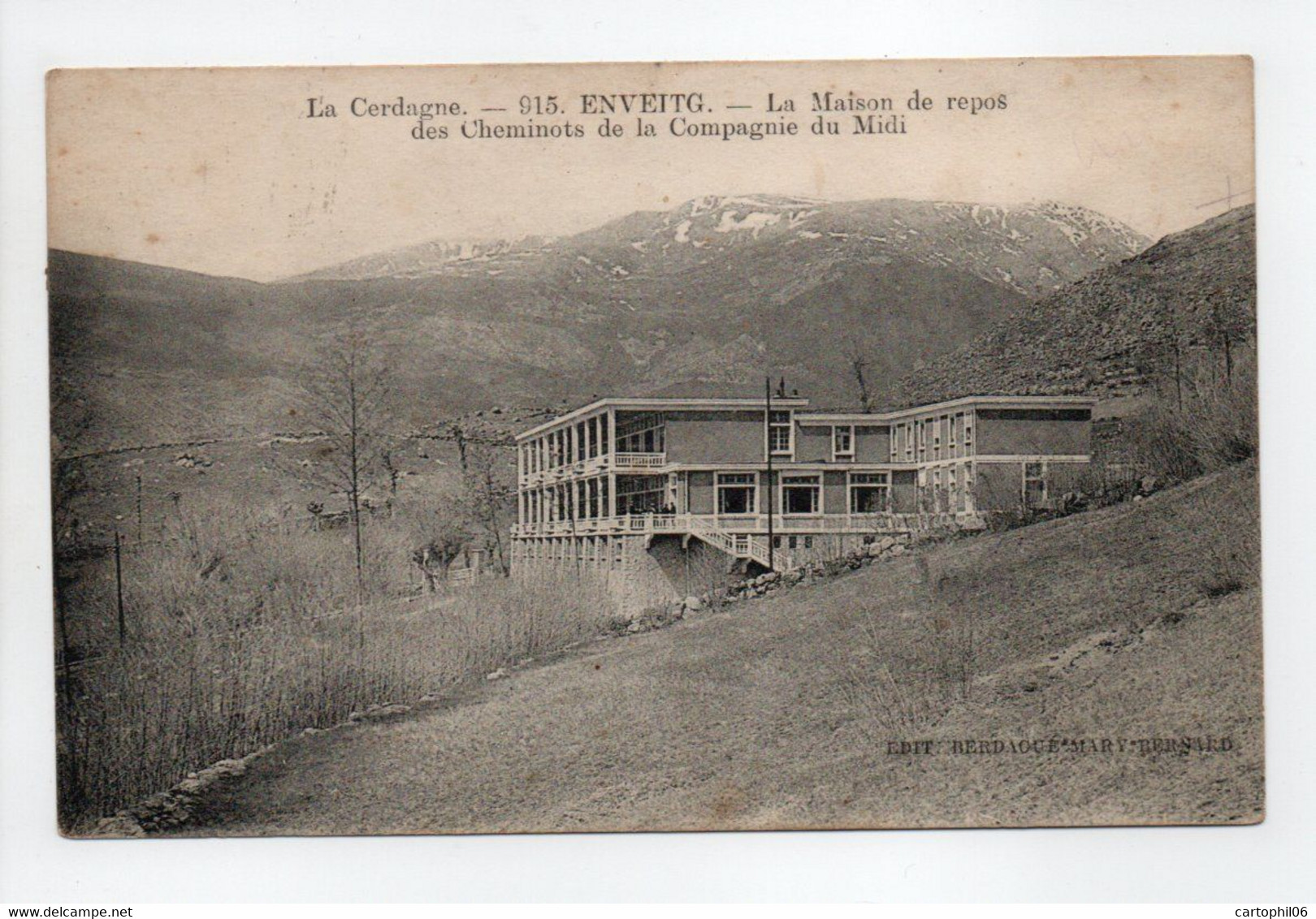 - CPA ENVEITG (66) - La Maison De Repos Des Cheminots De La Compagnie Du Midi - Edition BERDAGUE 915 - - Andere & Zonder Classificatie