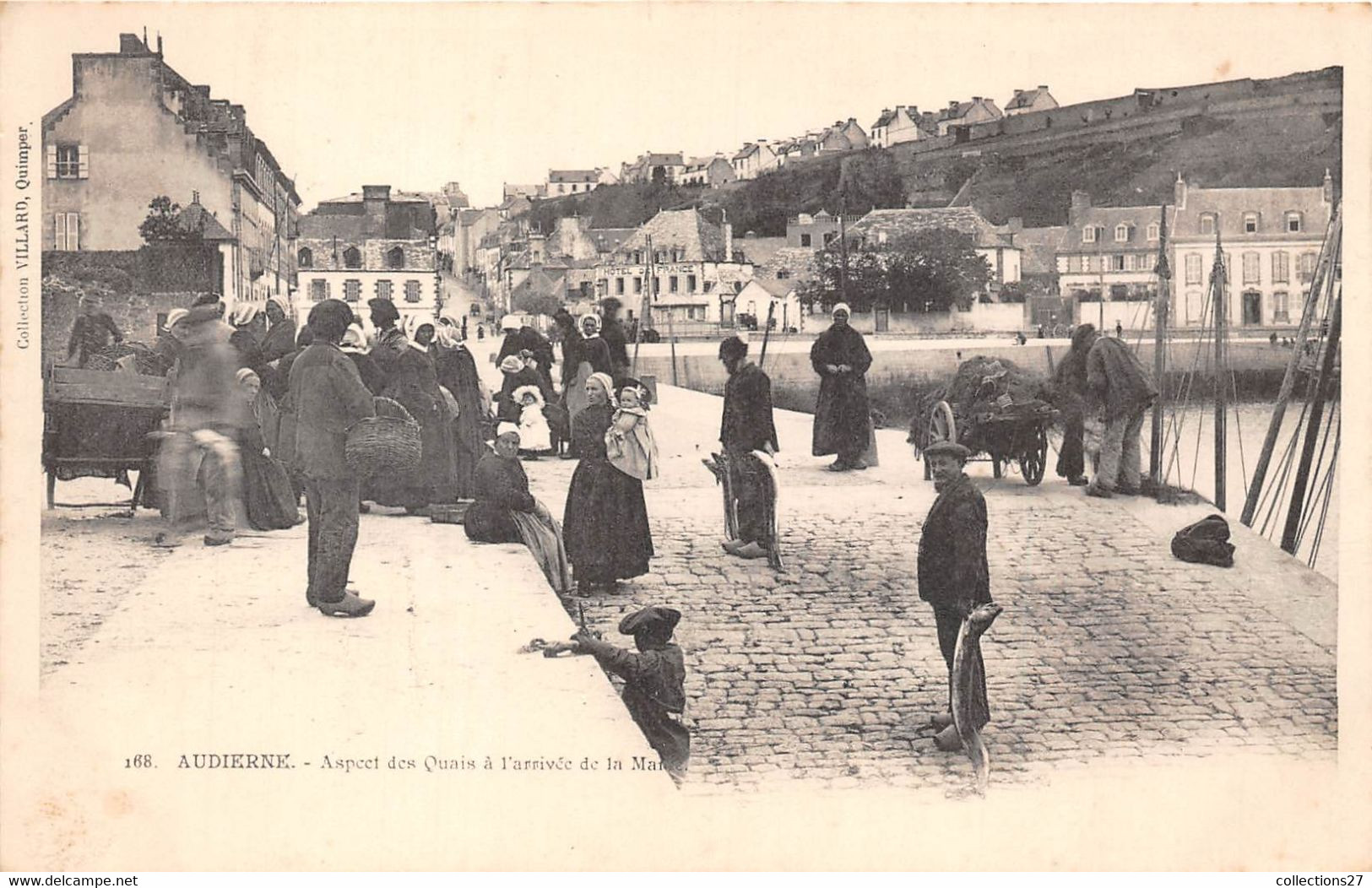 29-AUDIERNE- ASPECT DES QUAIS A L'ARRIVEE DE LA MAREE - Audierne