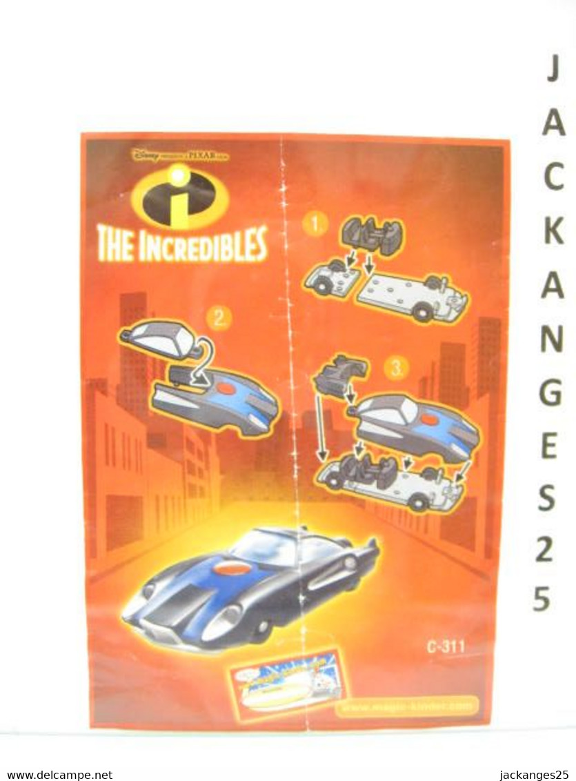 KINDER WESTEUROPA MPG C 311 INCREDIBLES INDESTRUCTIBLES 2005 + BPZ WESTEUROPA  + MAGIC CODE - Families