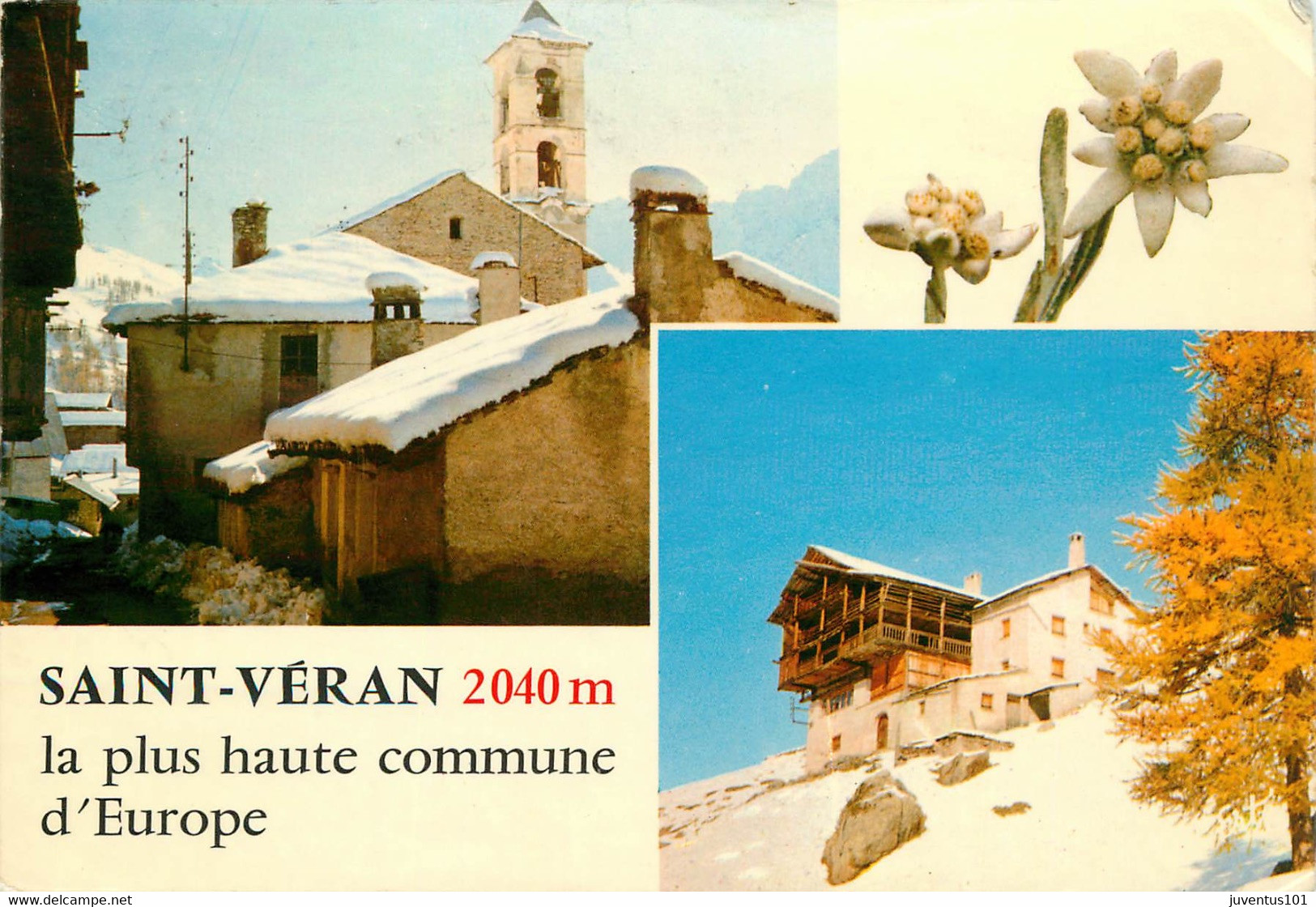 CPSM Saint Véran-Multivues-Timbre    L898 - Saint-Vérand