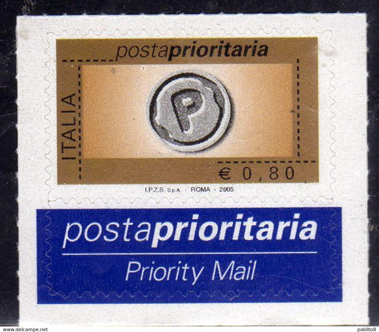 ITALIA REPUBBLICA ITALY REPUBLIC 2005 2006 POSTA  PRIORITARIA PRIORITY MAIL € 0,80 MNH - 2001-10: Mint/hinged