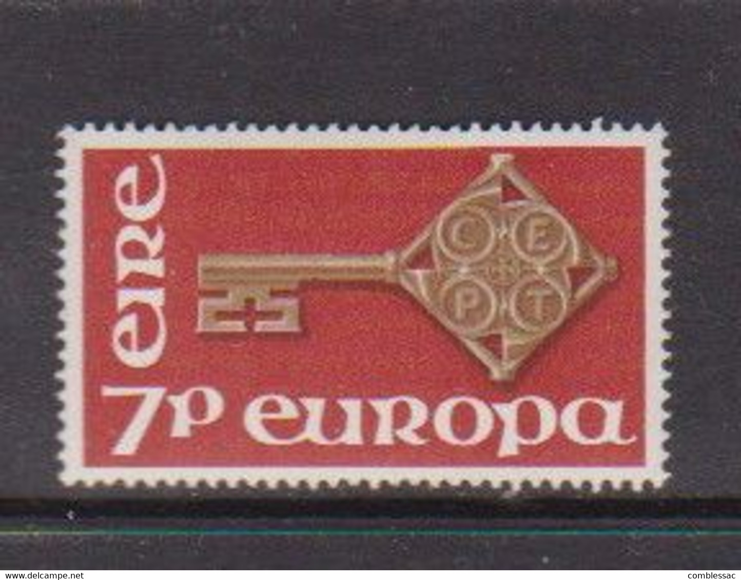 IRELAND    1968    Europa    7p  Red  Gold  And  Brown    MH - Nuovi