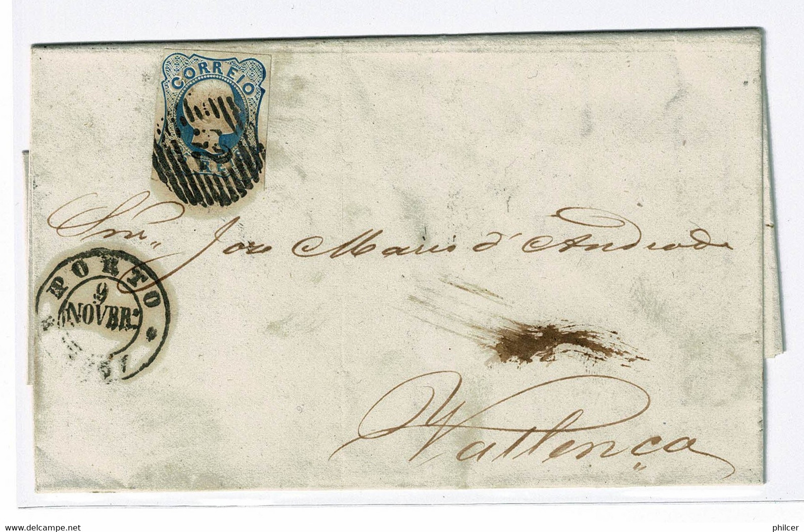 Portugal, 1857, # 12, Porto-Valença - Covers & Documents