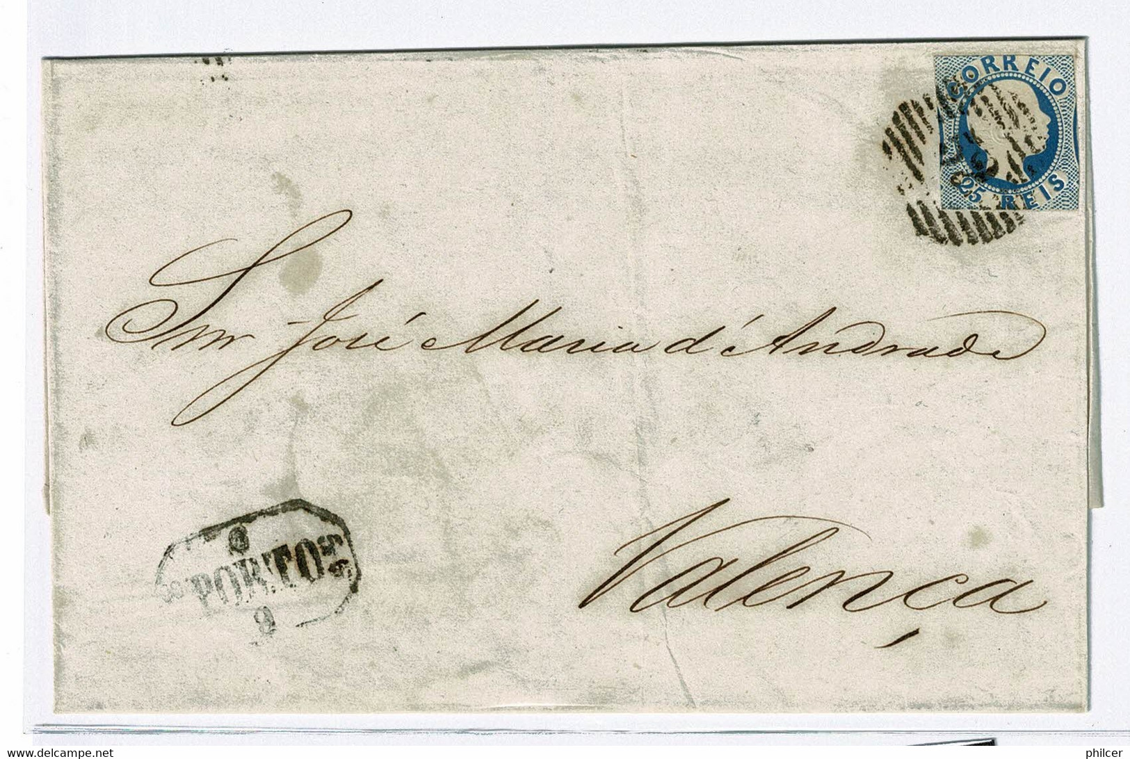 Portugal, 1856, # 11, Porto-Valença - Brieven En Documenten