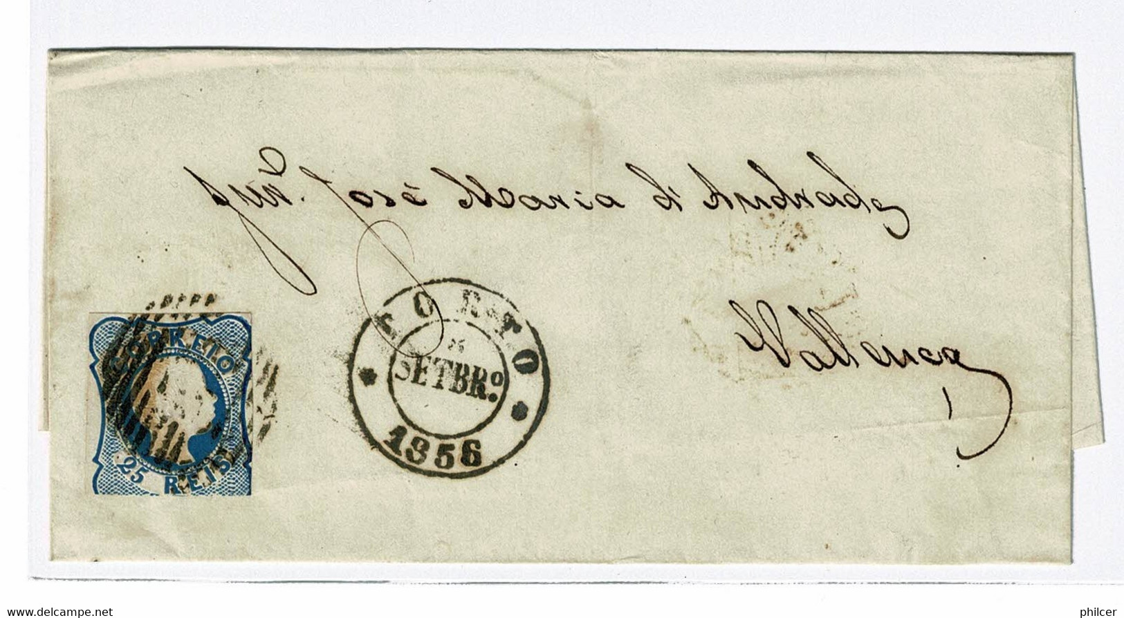 Portugal, 1856, # 11, Porto-Valença - Lettres & Documents