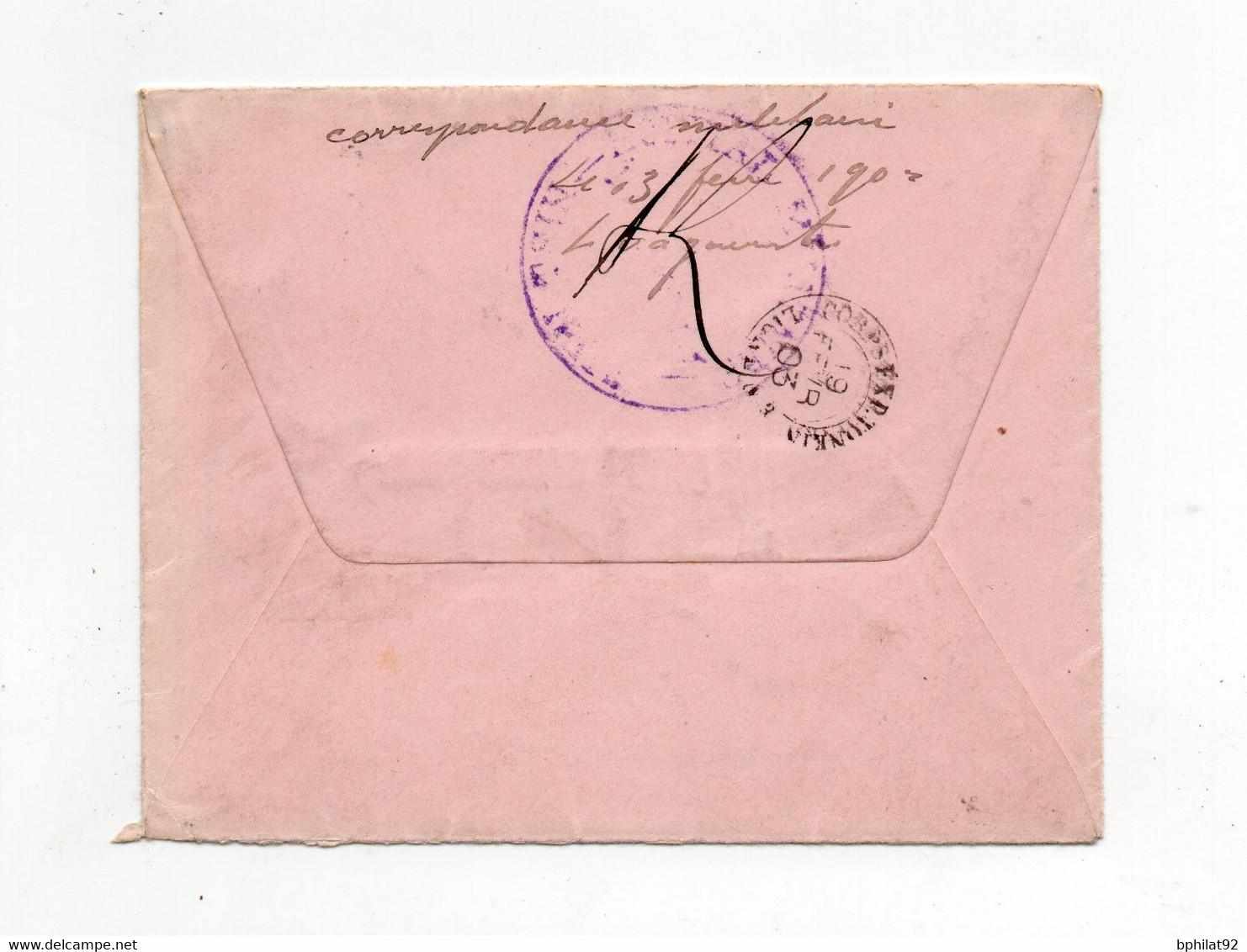 !!!  CORPS D'OCCUPATION EN CHINE DE 1903, CACHET TIEN-TSIN POSTE FRANCAISE - Cartas & Documentos