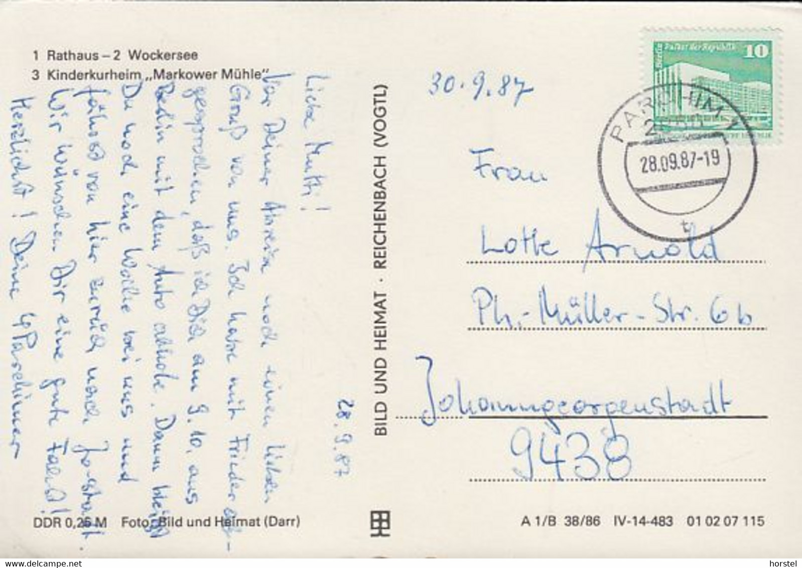 D-19370 Parchim - Alte Ansichten - Rathaus - Kinderkurheim - Nice Stamp - Parchim