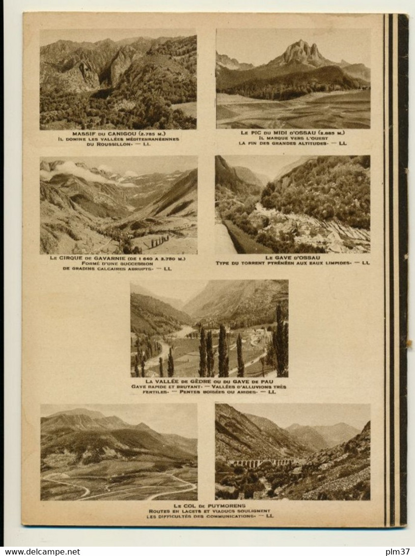 Couverture De Cahier D'Ecolier - Les Pyrénées - Librairie-Papeterie, Tours - Protège-cahiers