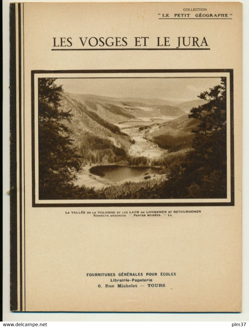 Couverture De Cahier D'Ecolier - Les  Vosges Et Le Jura - Librairie-Papeterie, Tours - Protège-cahiers