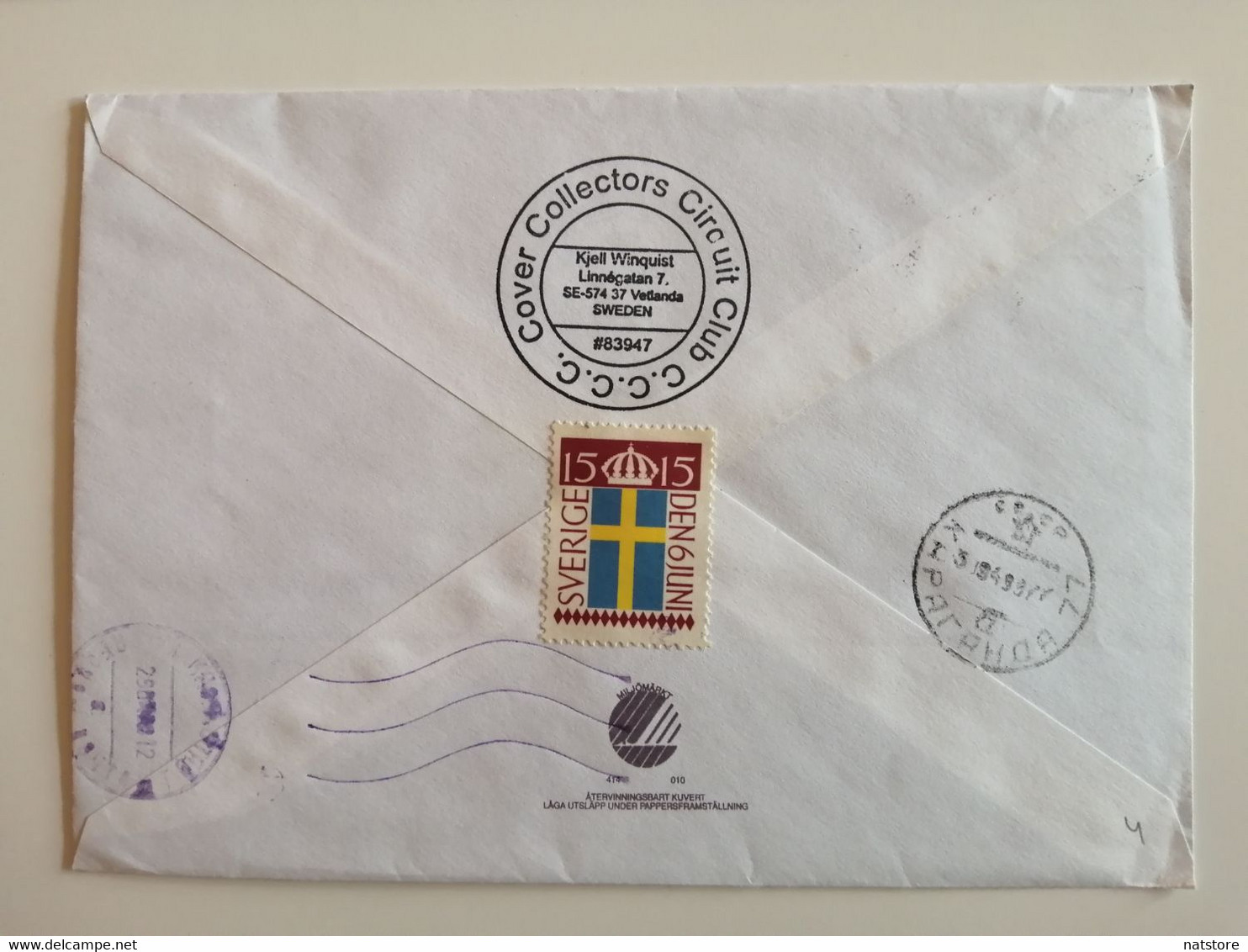 1998..SWEDEN...ENVELOPE WITH STAMPS..  PAST MAIL .. - Covers & Documents
